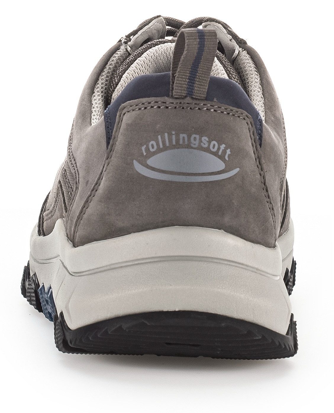 Gabor Rollingsoft Sneakers met sleehak , vrijetijdsschoen, lage schoen, veterschoen met contraststiksels, g-breedte