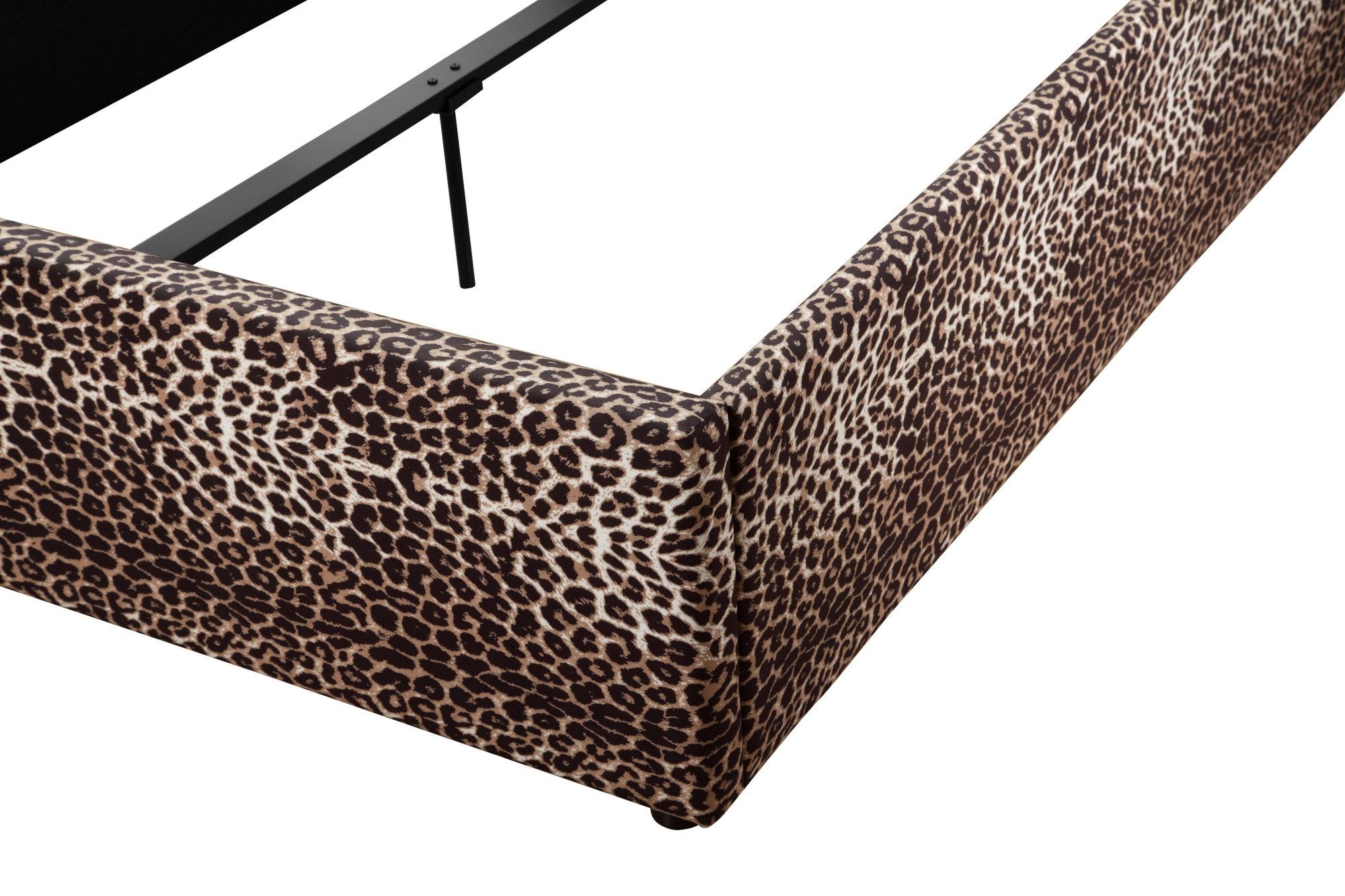 Home affaire Gestoffeerd bed Hamar-Leo, OTTO's Choice, luipaardbed, kunstleer met fluweelstof