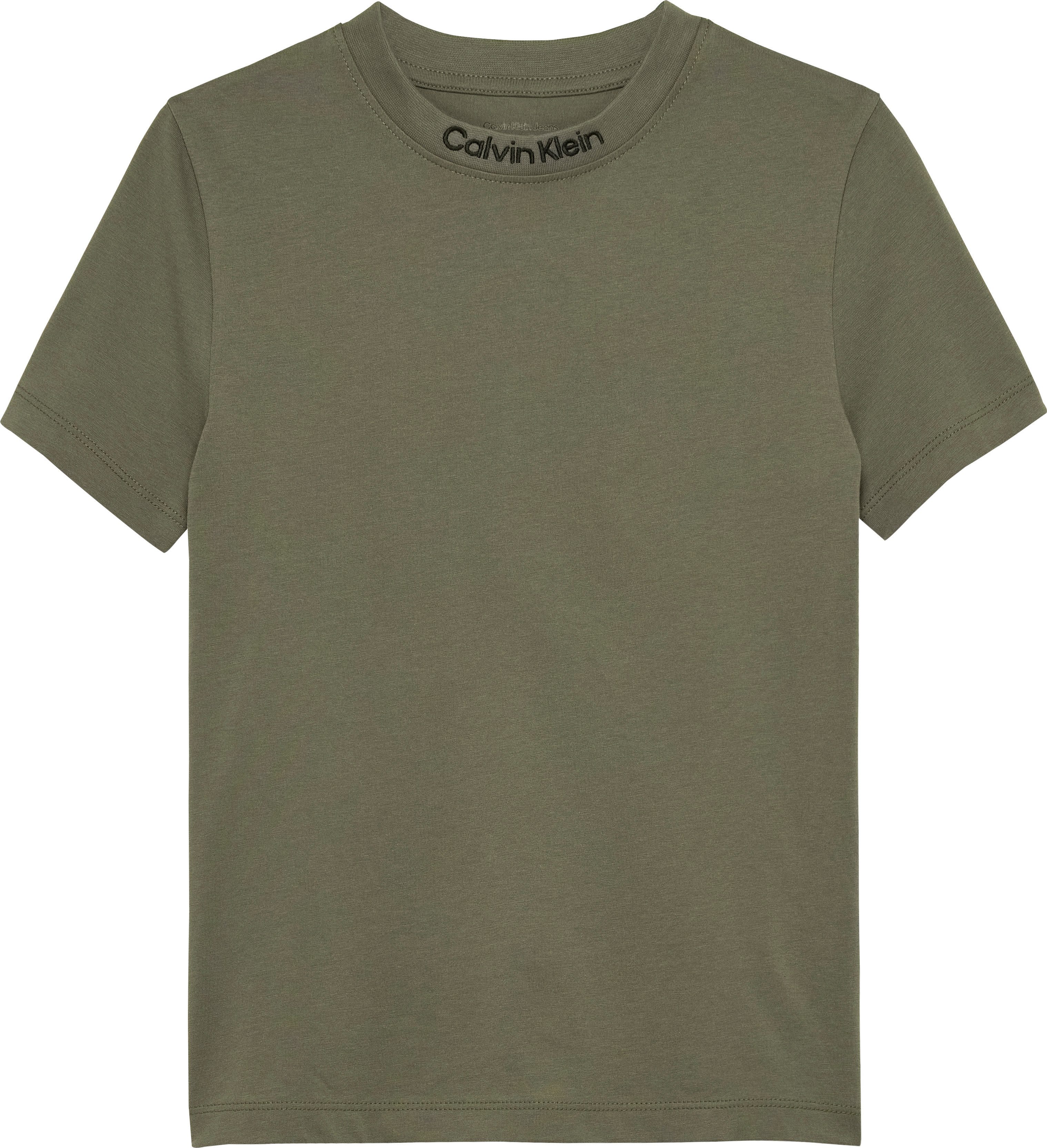 Calvin Klein T-shirt 2 PACK EMBRO LOGO SS TEE voor kinderen tot 16 jaar, met borduursel (set, 2)