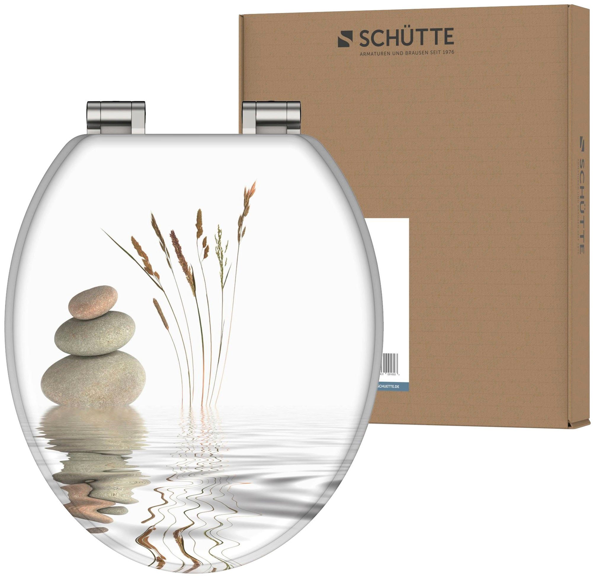Schütte Toiletzitting Balance met softclosemechanisme en houten kern, mdf wc-brillen multicolor