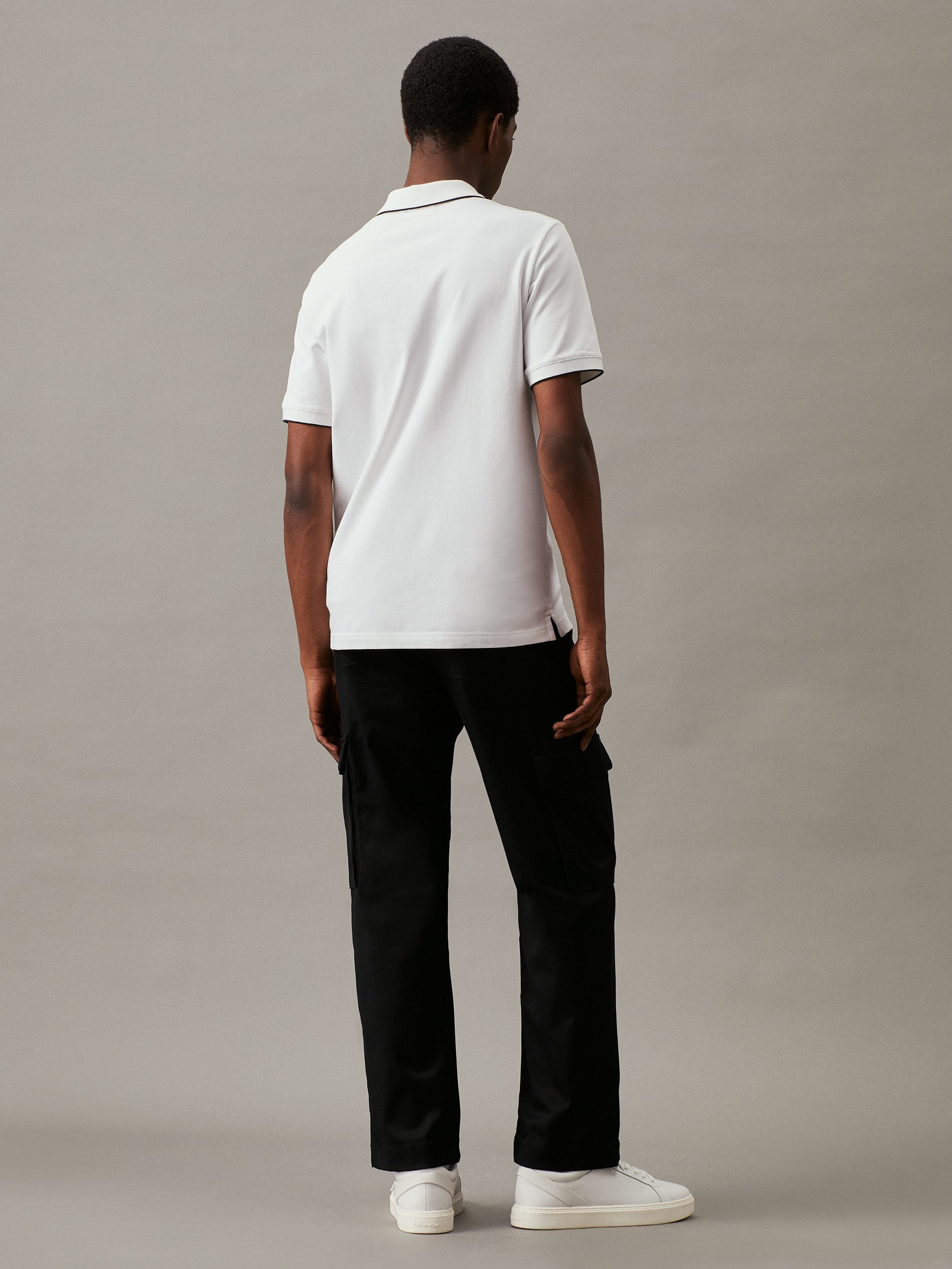 Calvin Klein Poloshirt STRETCH PIQUE TIPPING POLO