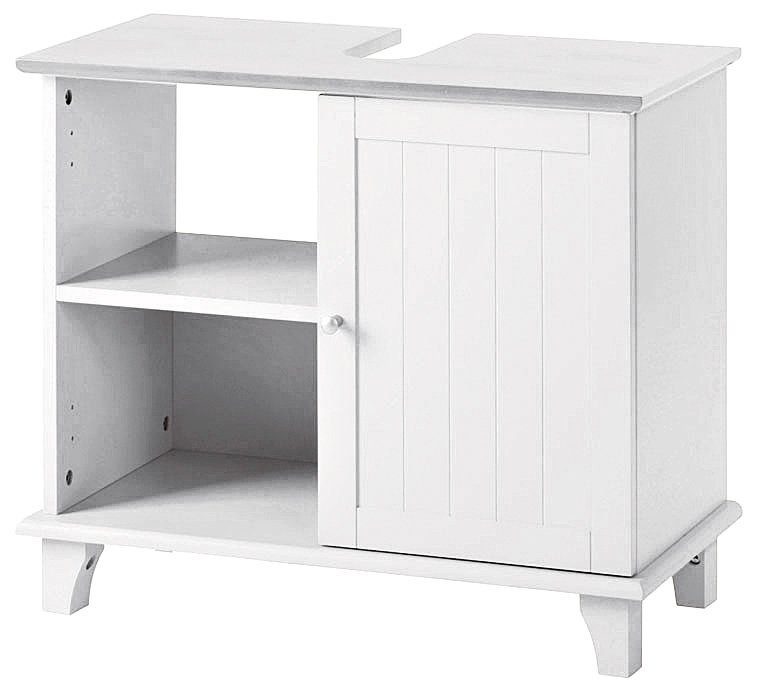 welltime Wastafelonderkast Venezia rustiek Badkamermeubel van massief hout, breedte 63 cm (zonder opbergboxen)