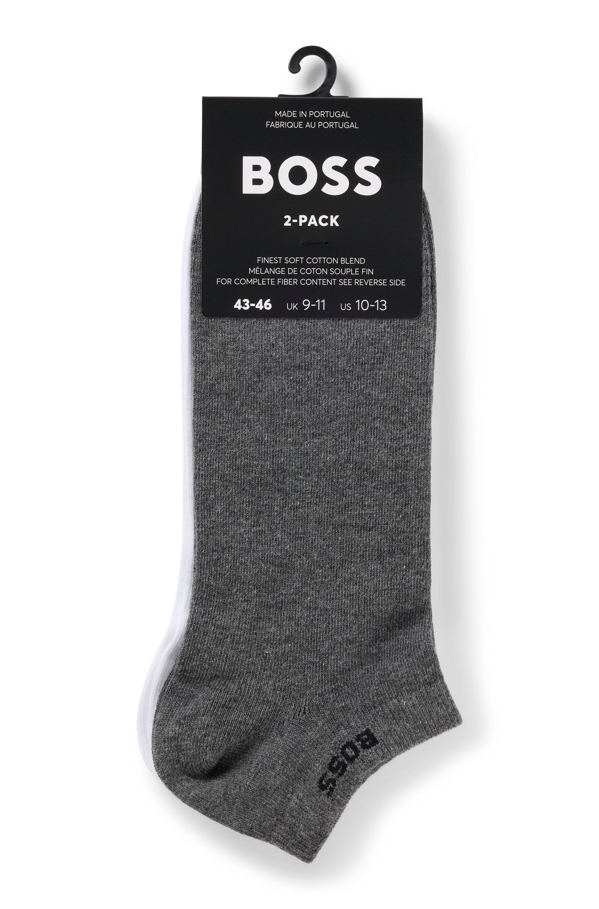 BOSS Sneakersokken 2P AS Uni Colors CC met stijlvolle logo-opschrift (set 2 paar)