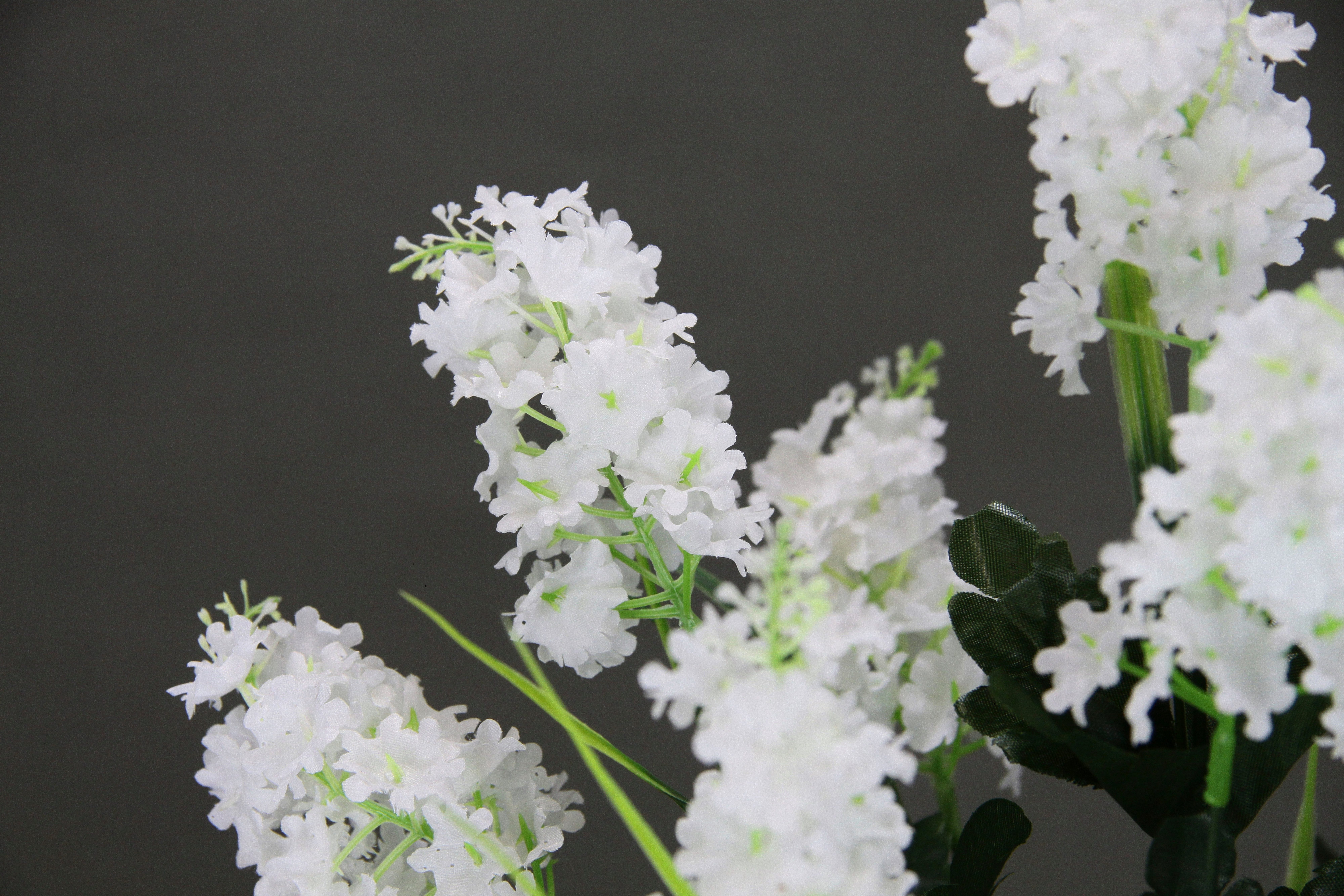 I.GE.A. Kunstbloem Seringenstruik 3-pack bruiloftdecoratie decorbloem lente wisteria