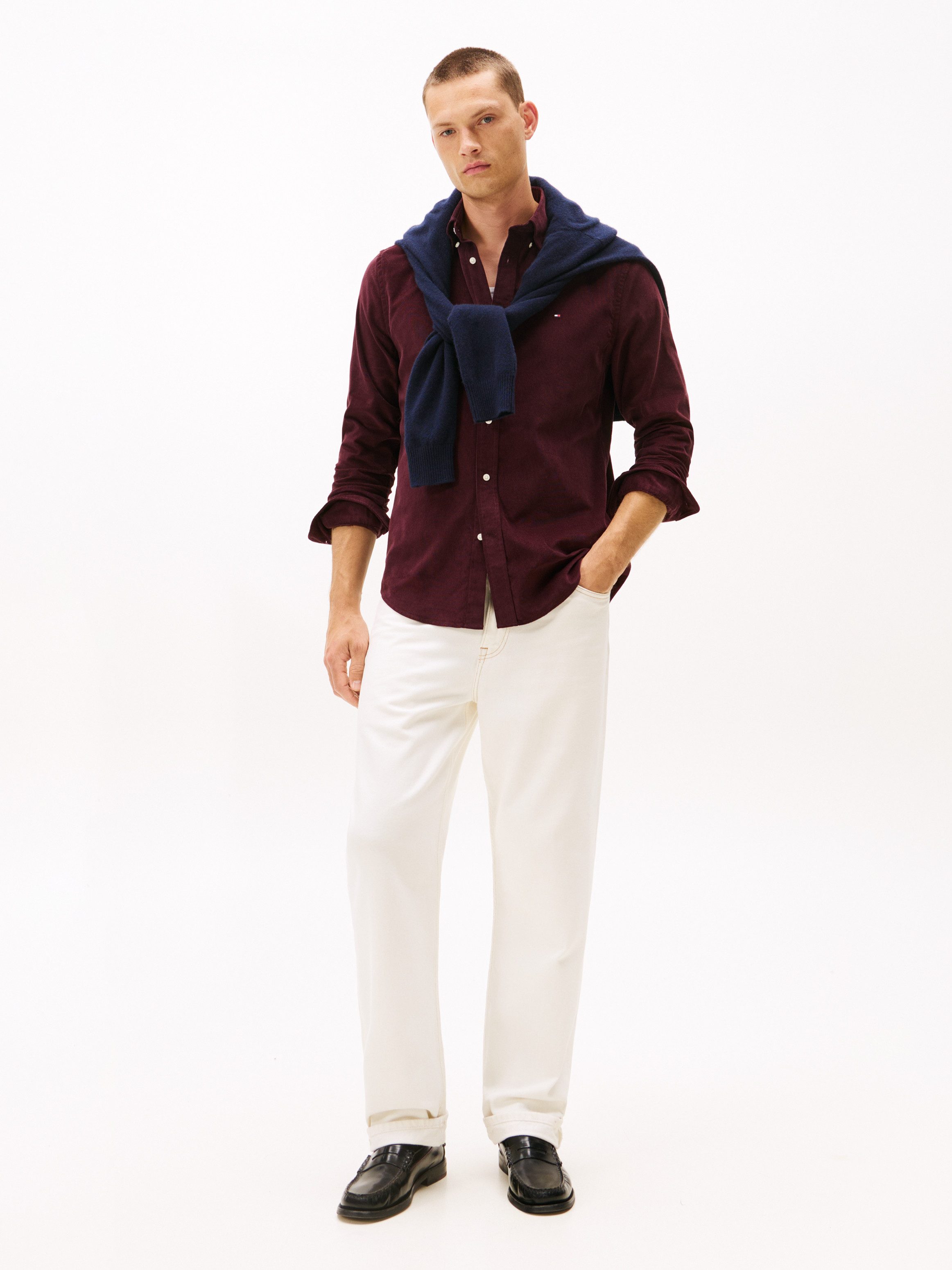 Tommy Hilfiger Overhemd met lange mouwen SOLID CORDUROY SHIRT