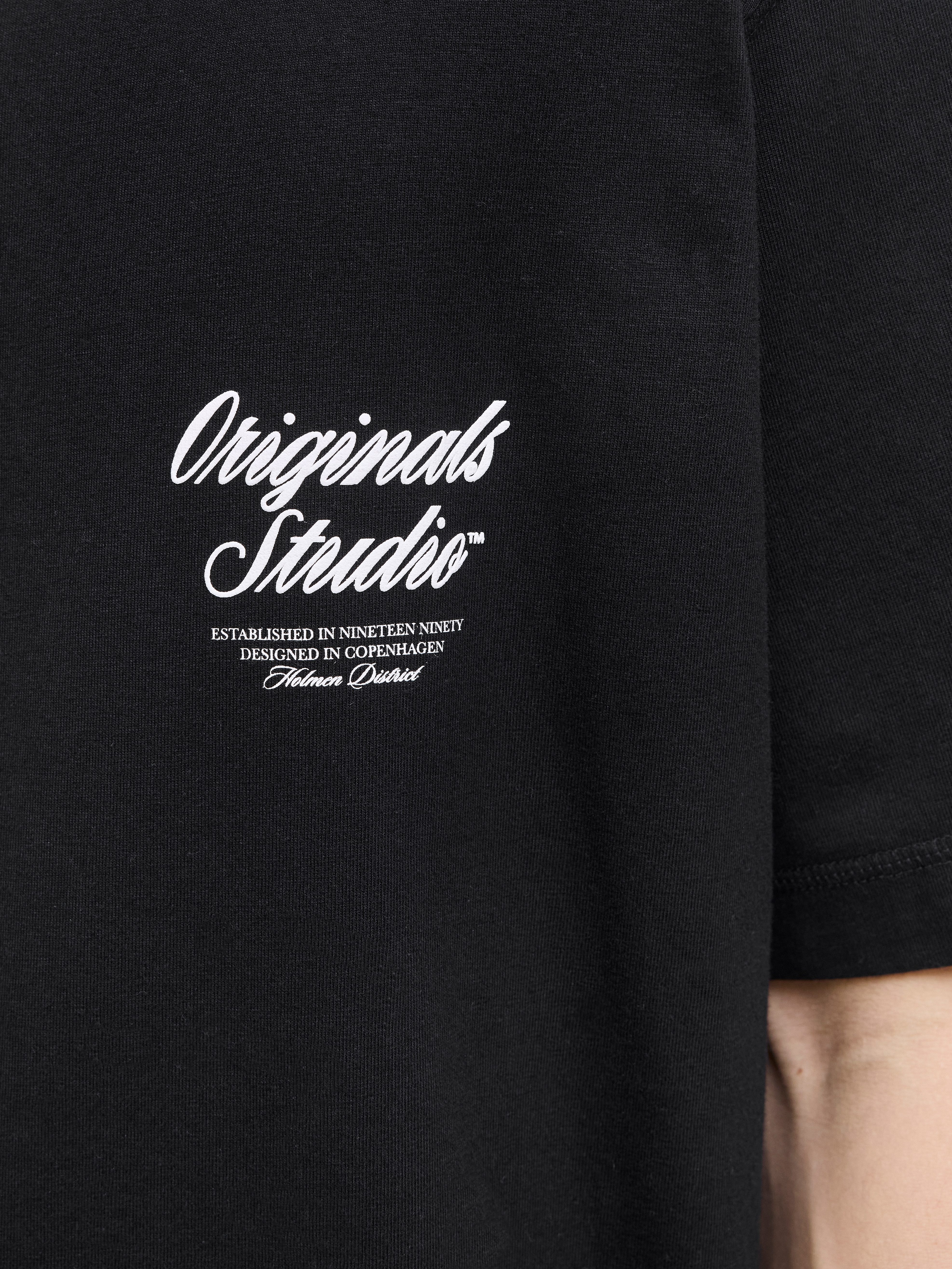 Jack & Jones Shirt met korte mouwen JORNORREBRO TYPO TEE SS CREW NECK NOOS