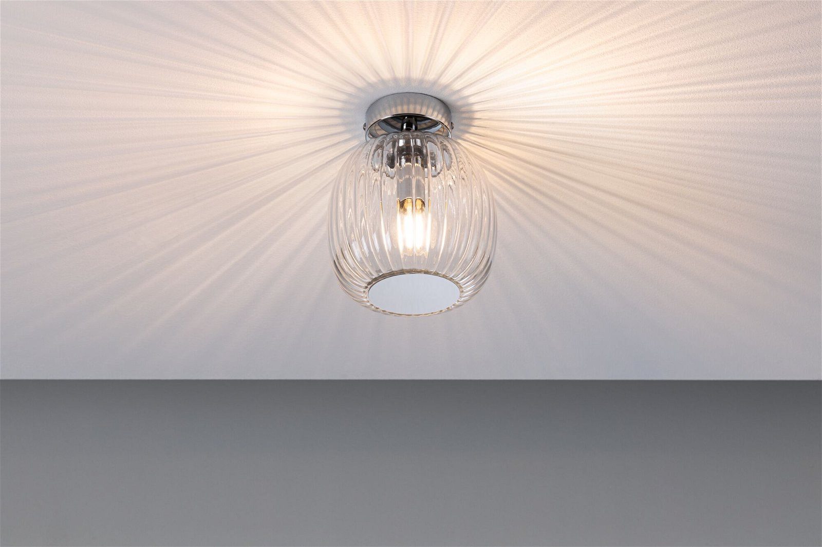 Paulmann Plafondlamp Ruya IP44 E14 230V max. 20W Glas, Chroom (1 stuk)