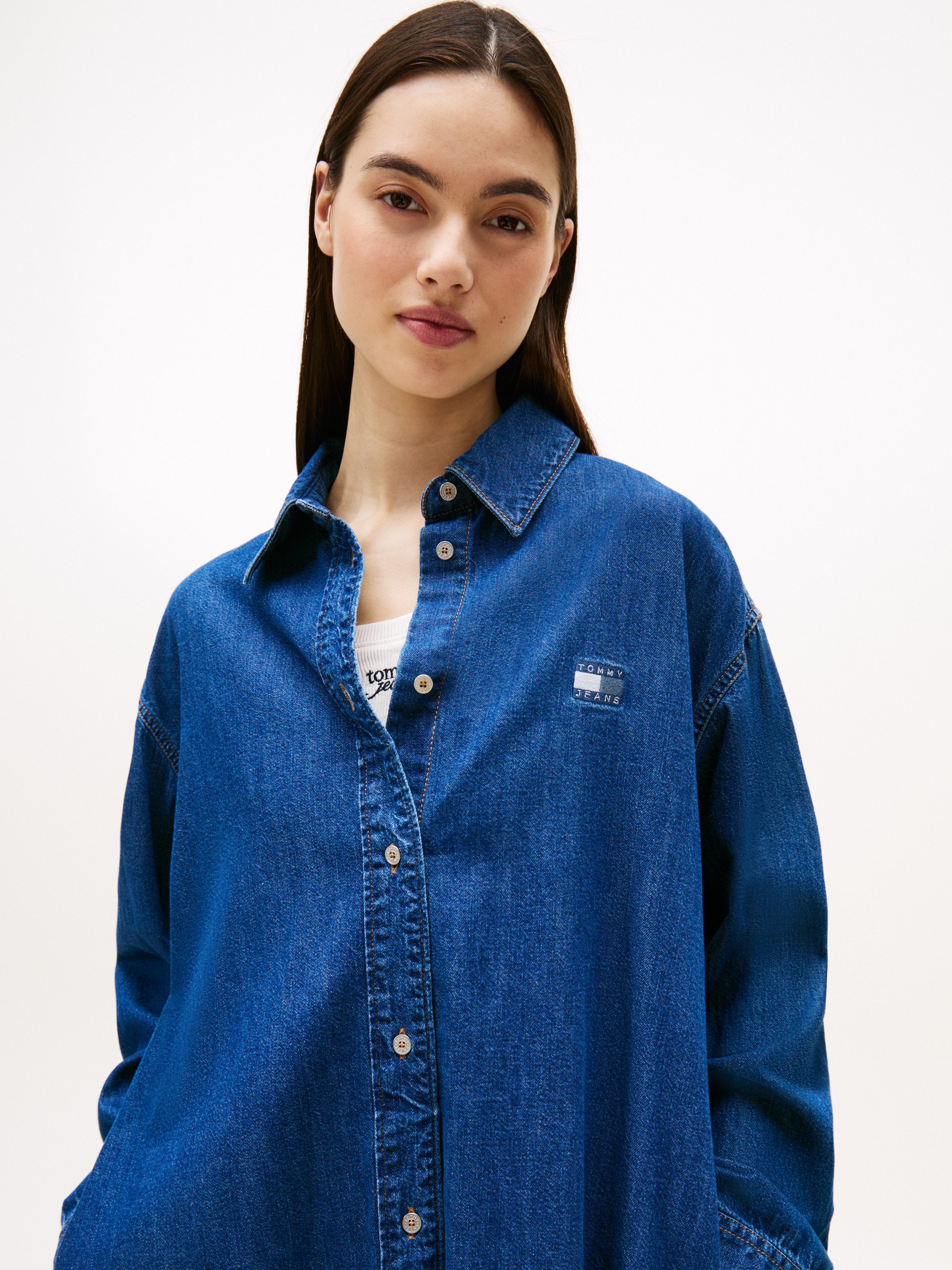TOMMY JEANS Shirtjurk RELAXED SHIRT DRESS