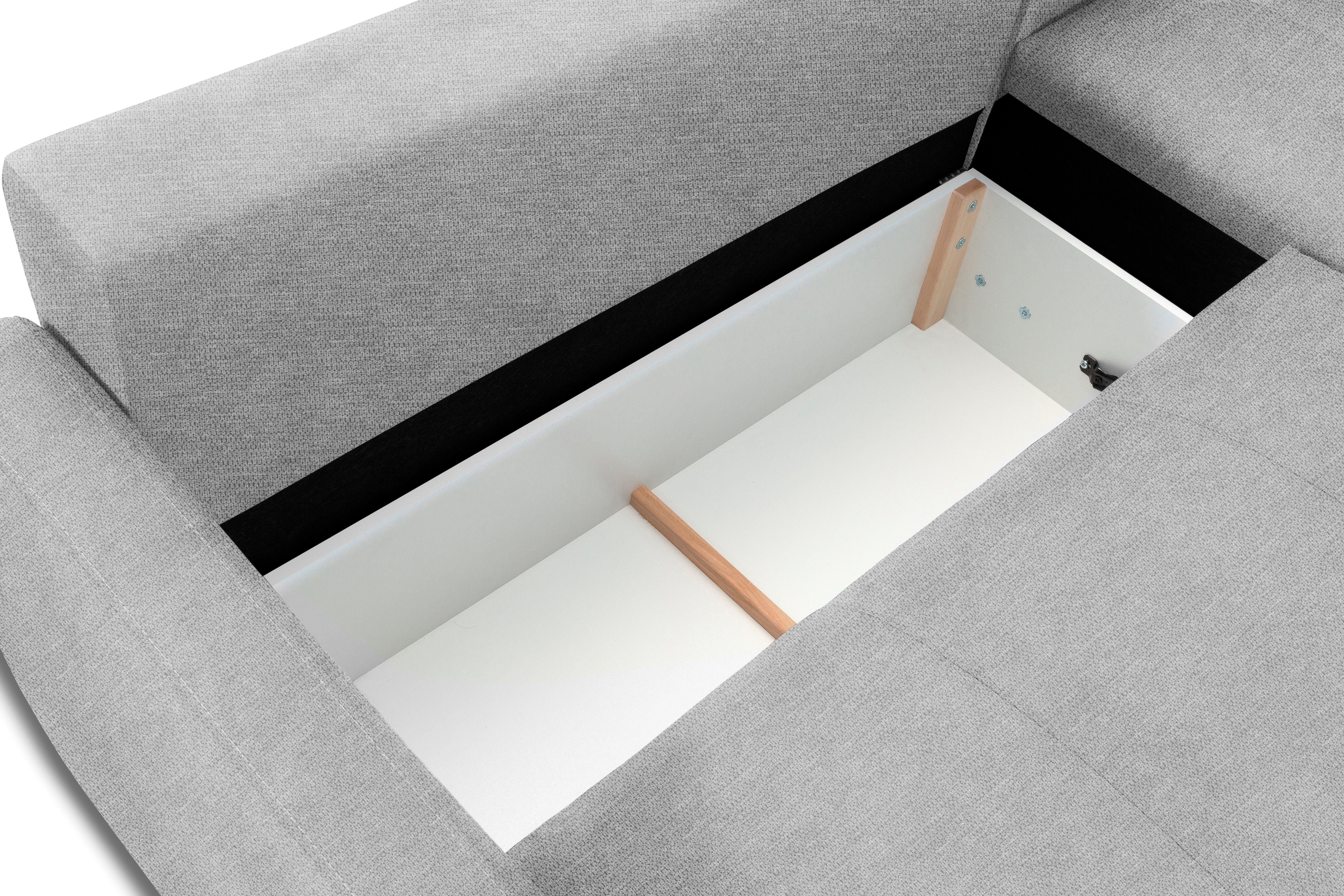 exxpo - sofa fashion Hoekbank Chester, boxspring pocketvering bekleding voor comfortabeler zitcomfort (2-delig)