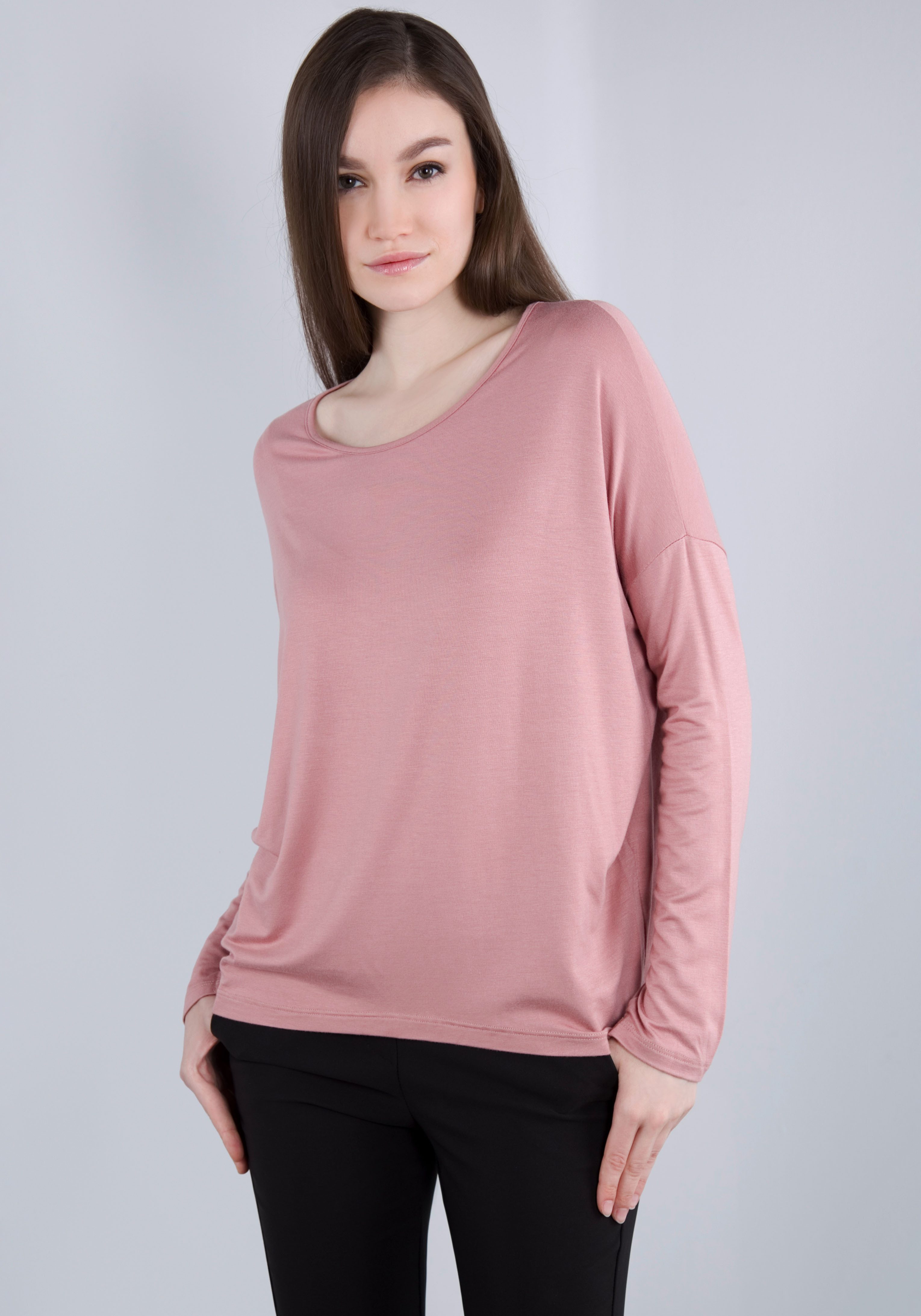 IMPERIAL Shirt met lange mouwen in casual "o-shape" vorm