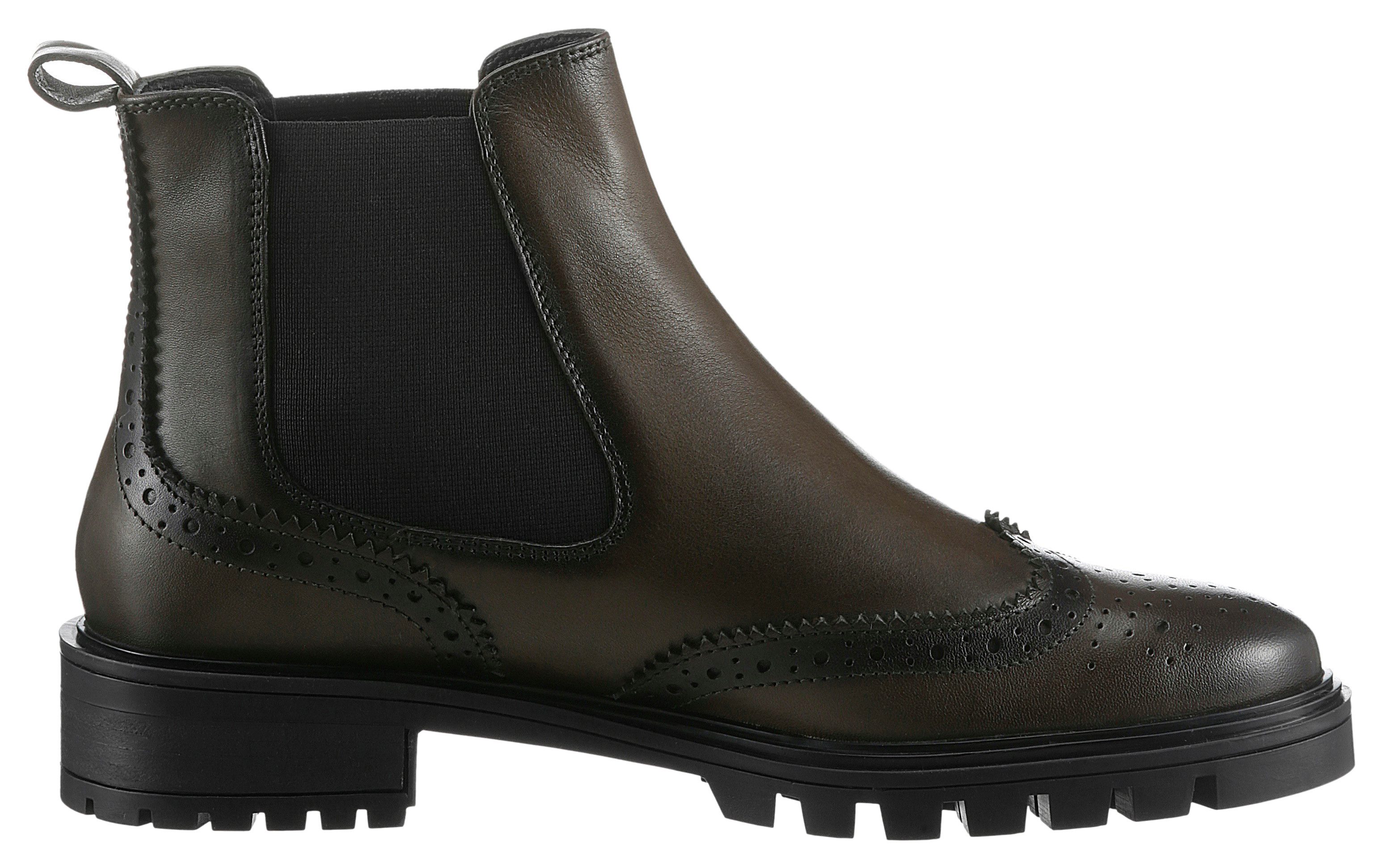 Ara Chelsea-boots Tulsa enkellaars, instaplaarzen met lyra-perforatie, g-breedte (breed)