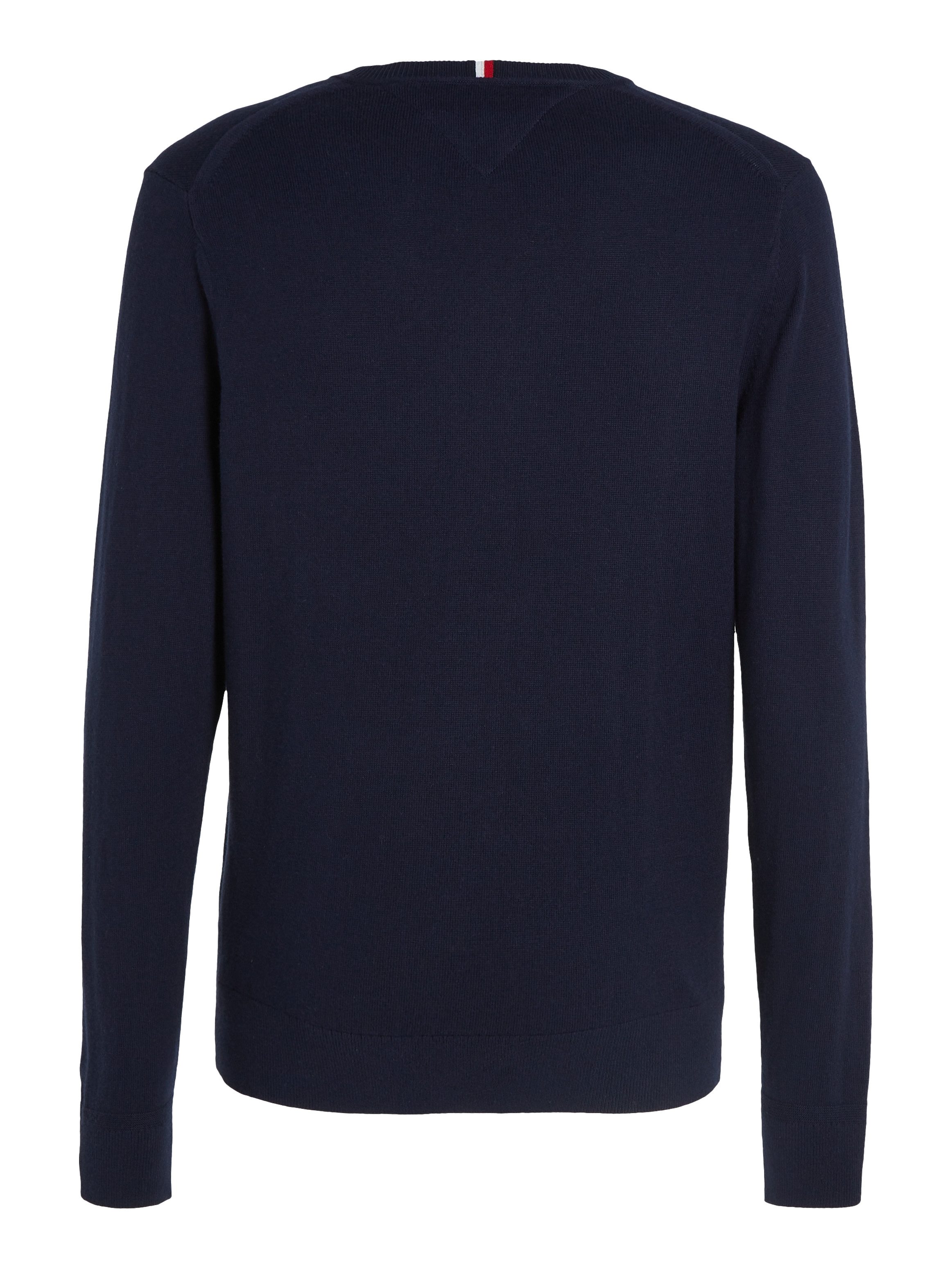 Tommy Hilfiger Trui met V-hals PIMA ORG CTN CASHMERE V NECK