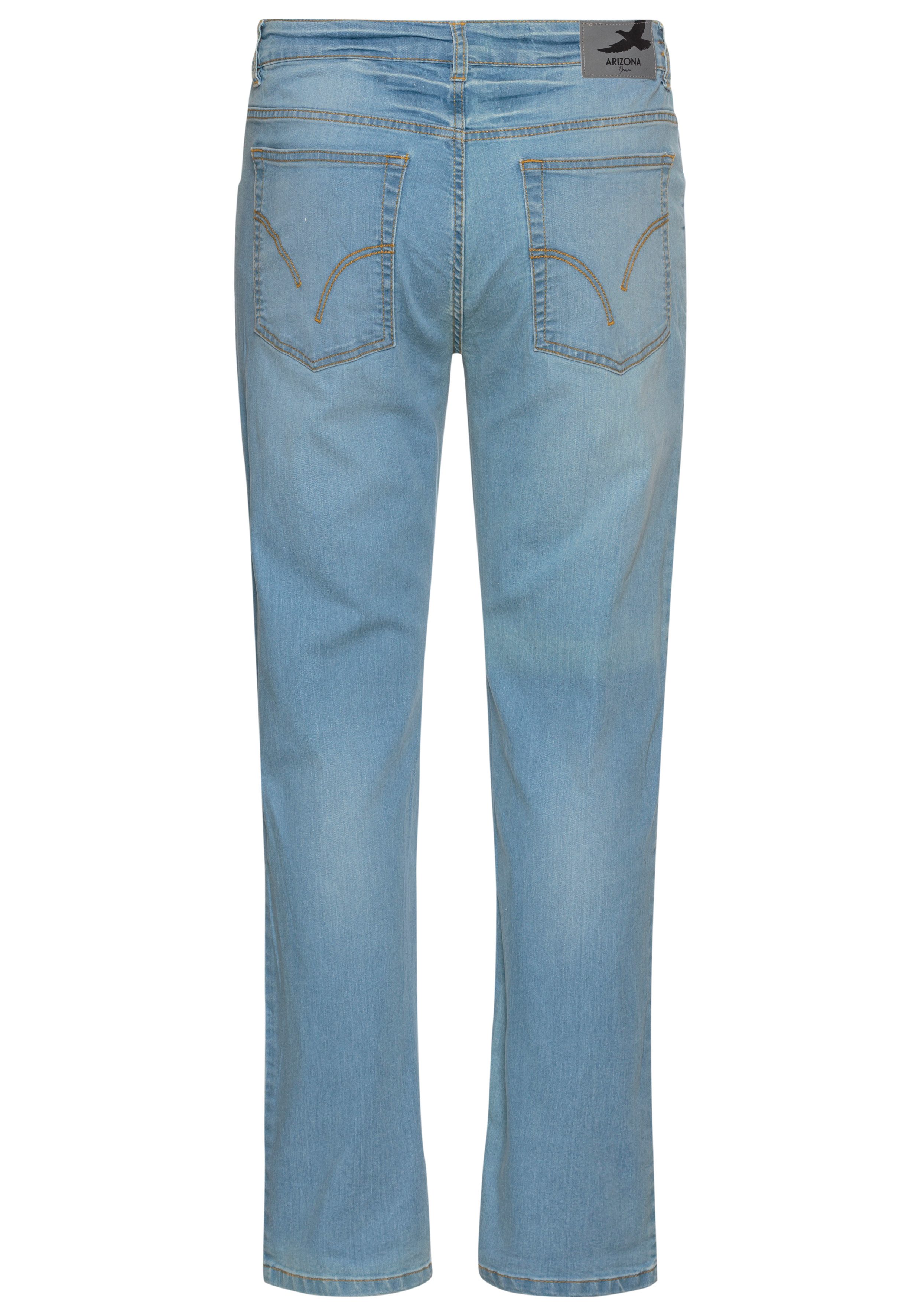 Arizona Jeans met elastische band Paul elastische tailleband, comfort-fit, rechte pijpsnit