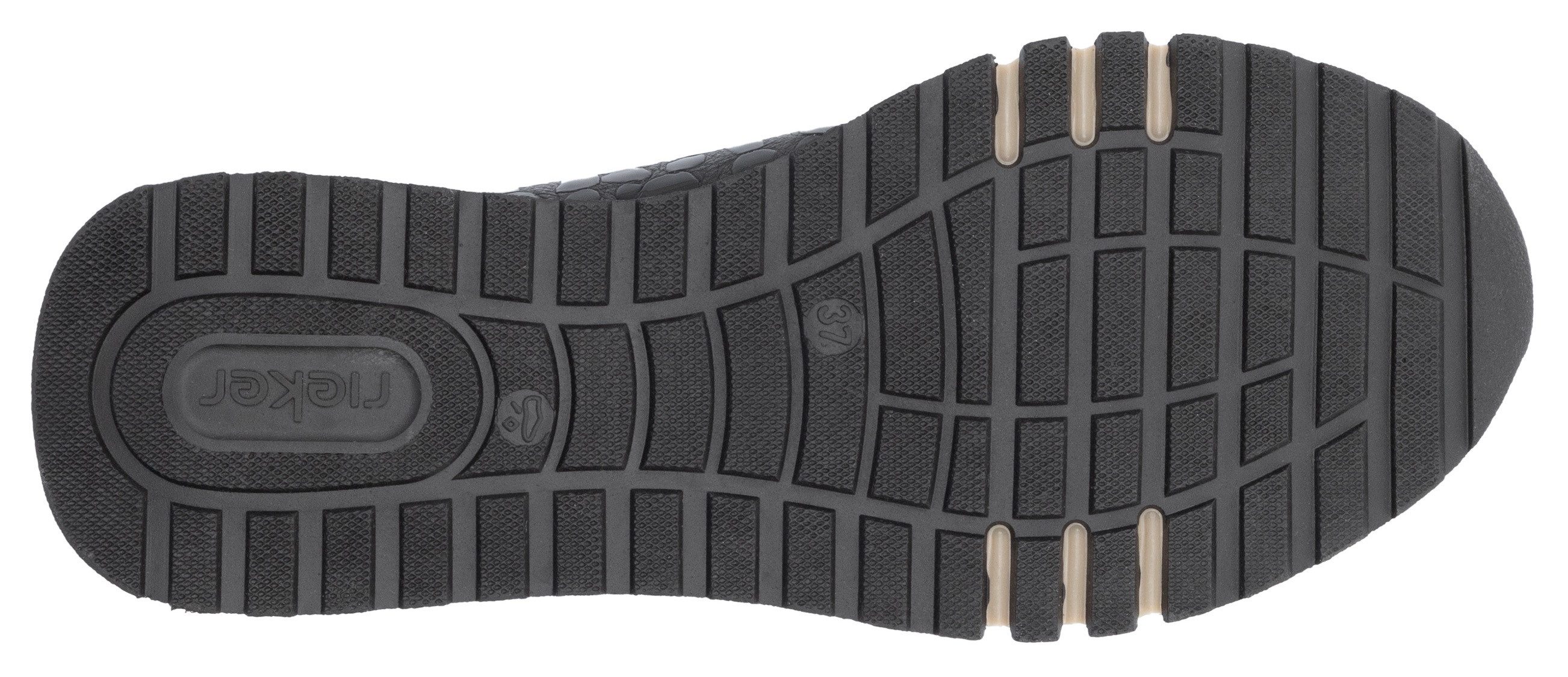 Rieker Sneakers , vrijetijdsschoen, lage schoen, veterschoen met buitenrits