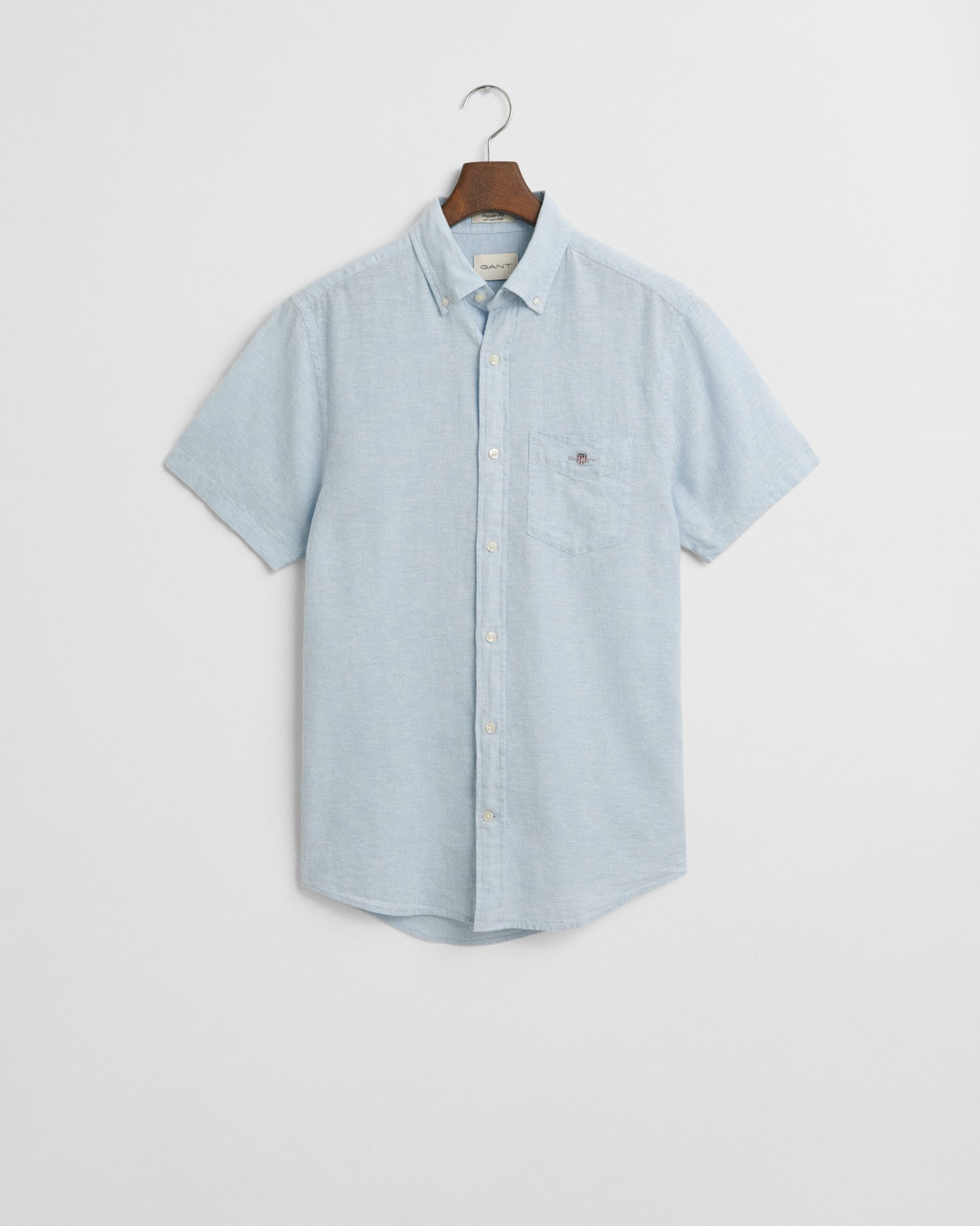 Gant Overhemd met lange mouwen REG COTTON LINEN SHIRT