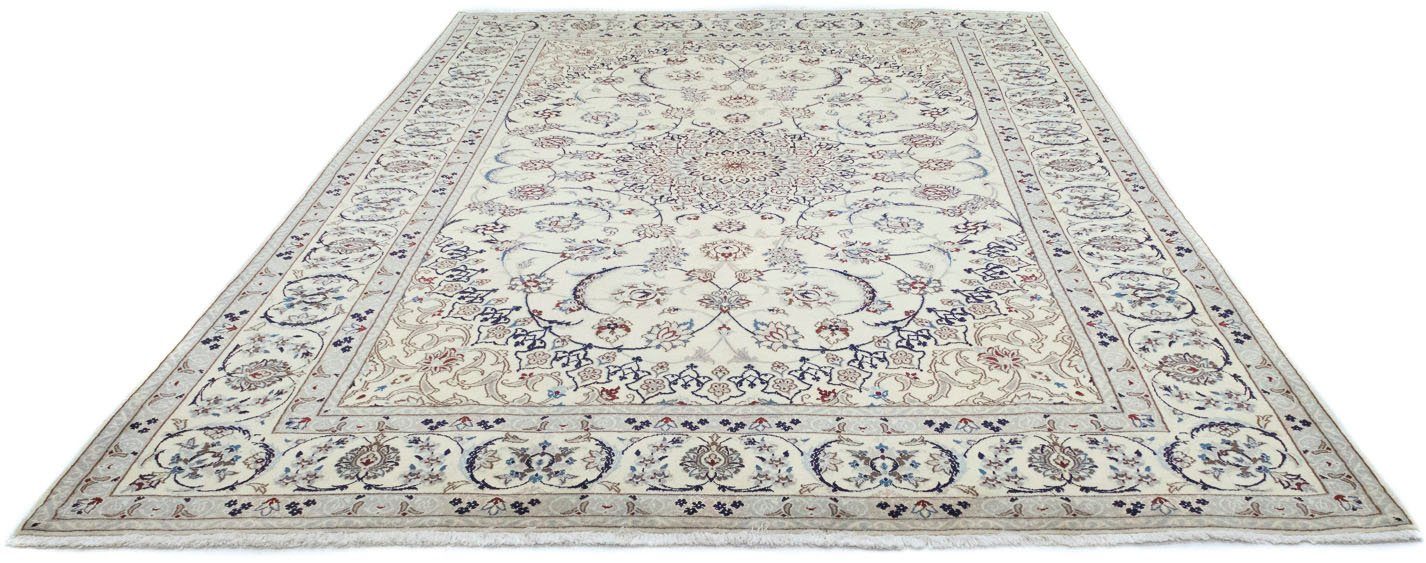 morgenland wollen kleed nain 9la vloerkleed met de hand geknoopt beige beige