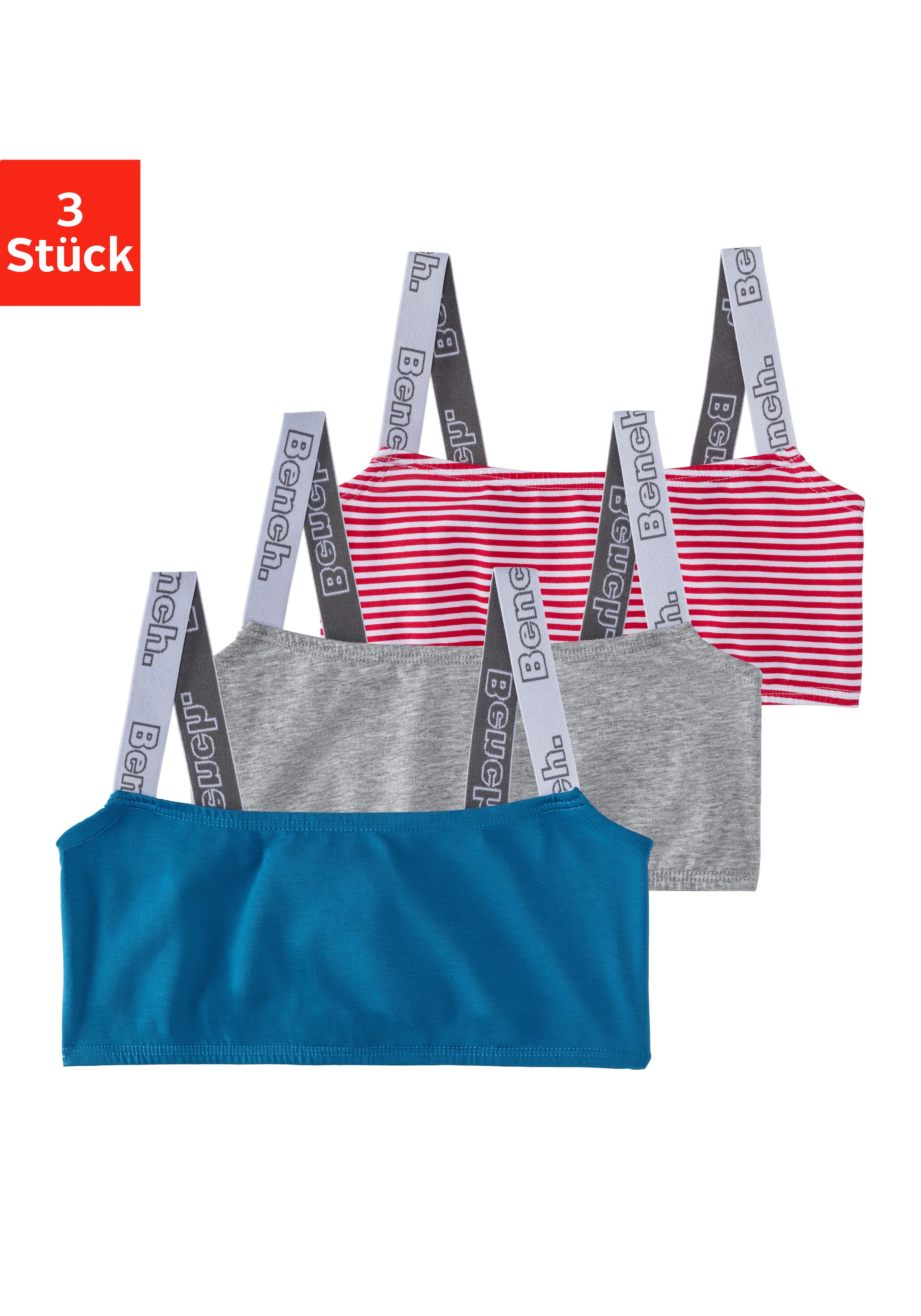 Bench. Bustier met brede bandjes (set, 3-delig) meisjes bh's maat 170/176 multicolor