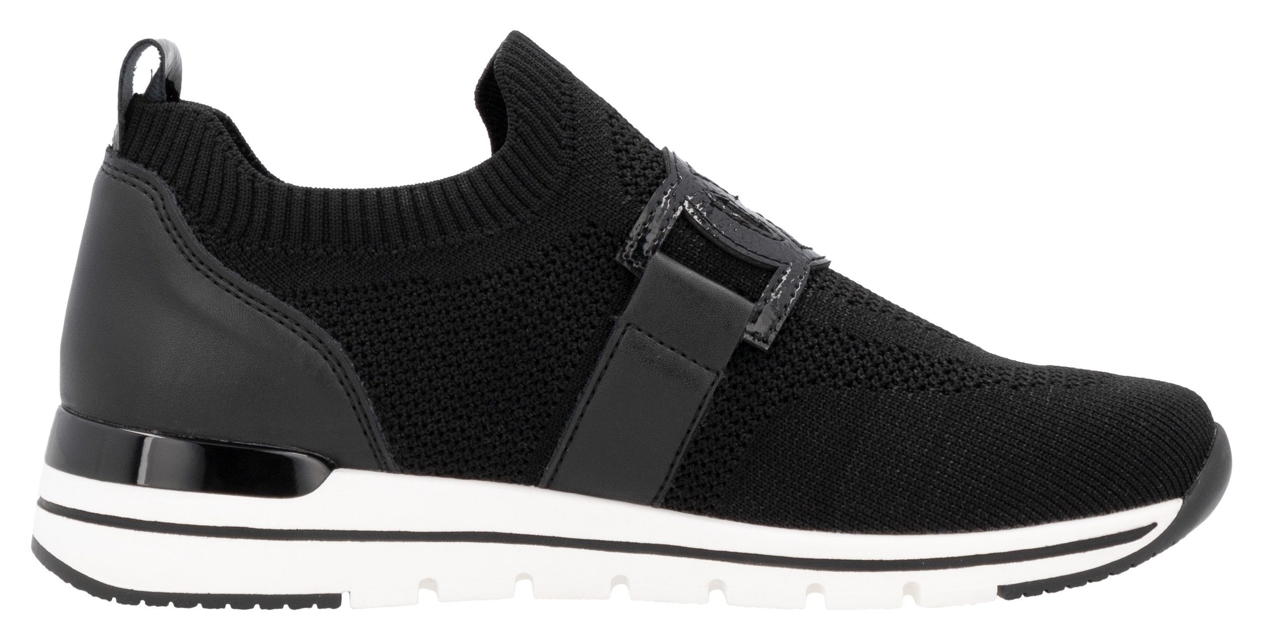 Remonte Slip-on sneakers , vrijetijdsschoen, lage schoen, slipper met elastische band aan de schacht