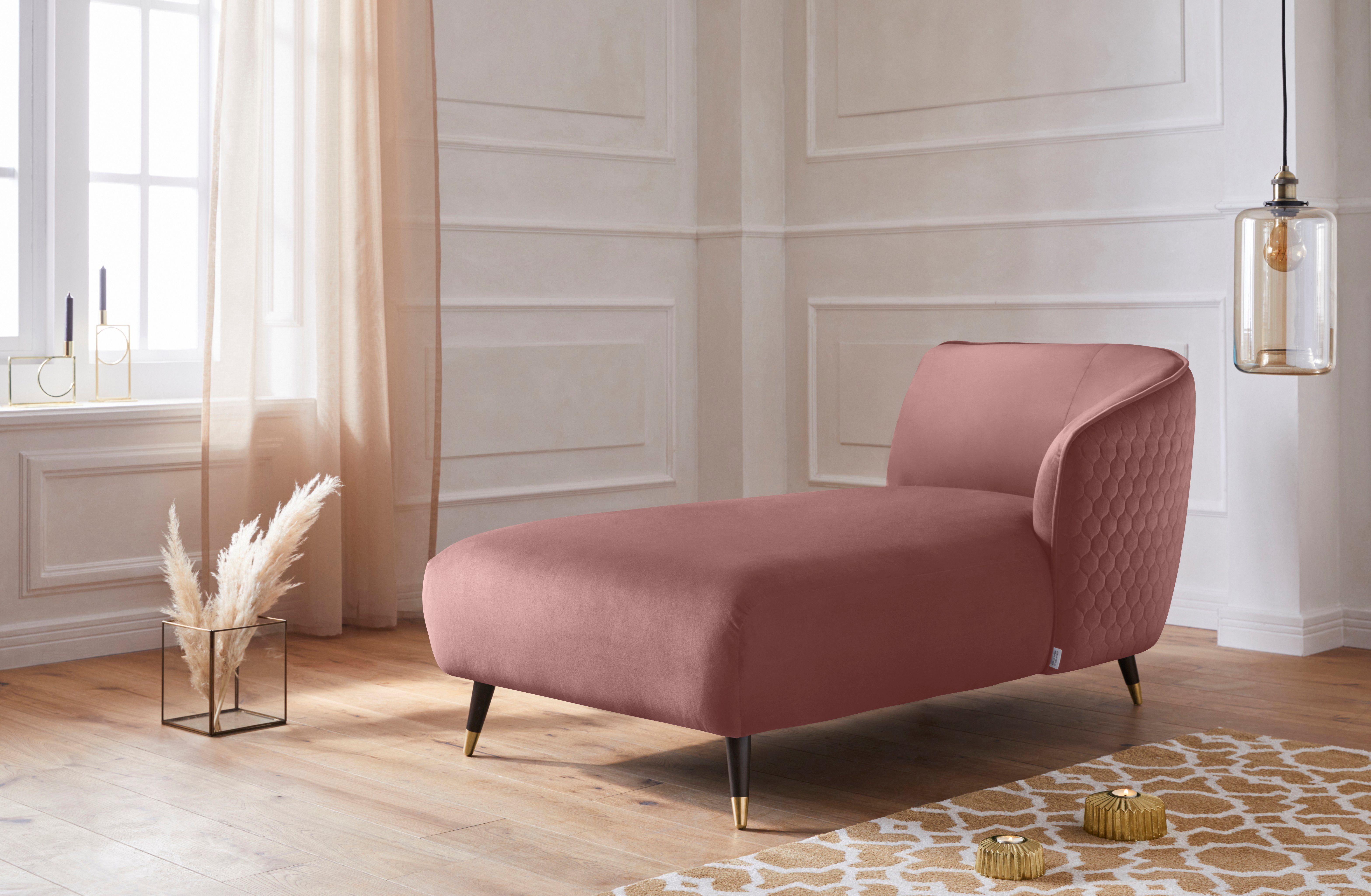 Guido Maria Kretschmer Home&Living Récamier Oradea met elegante stiksels op achterzijde van de rugleuning
