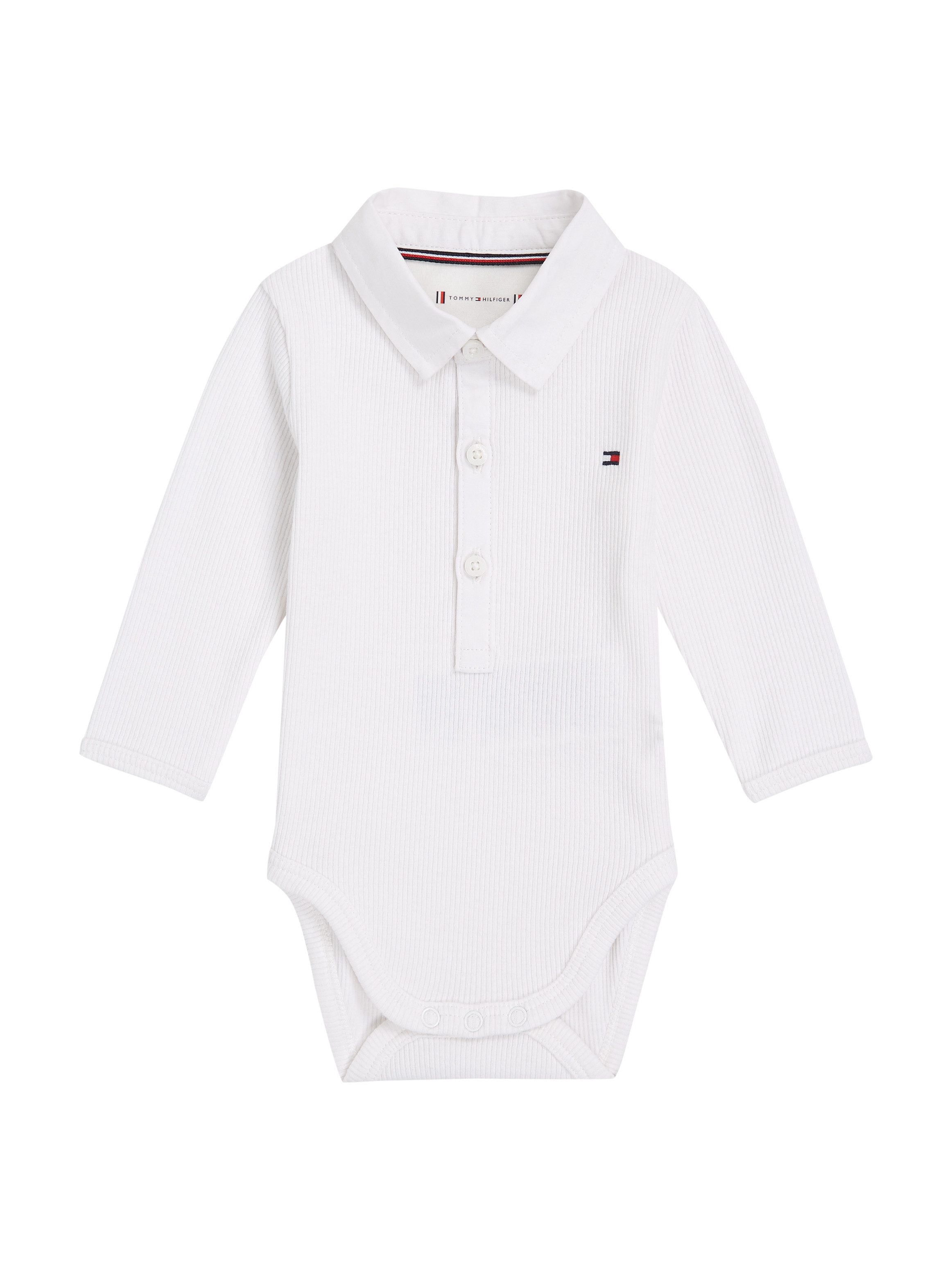 Tommy Hilfiger Body met lange mouwen met knopen, met logoborduring