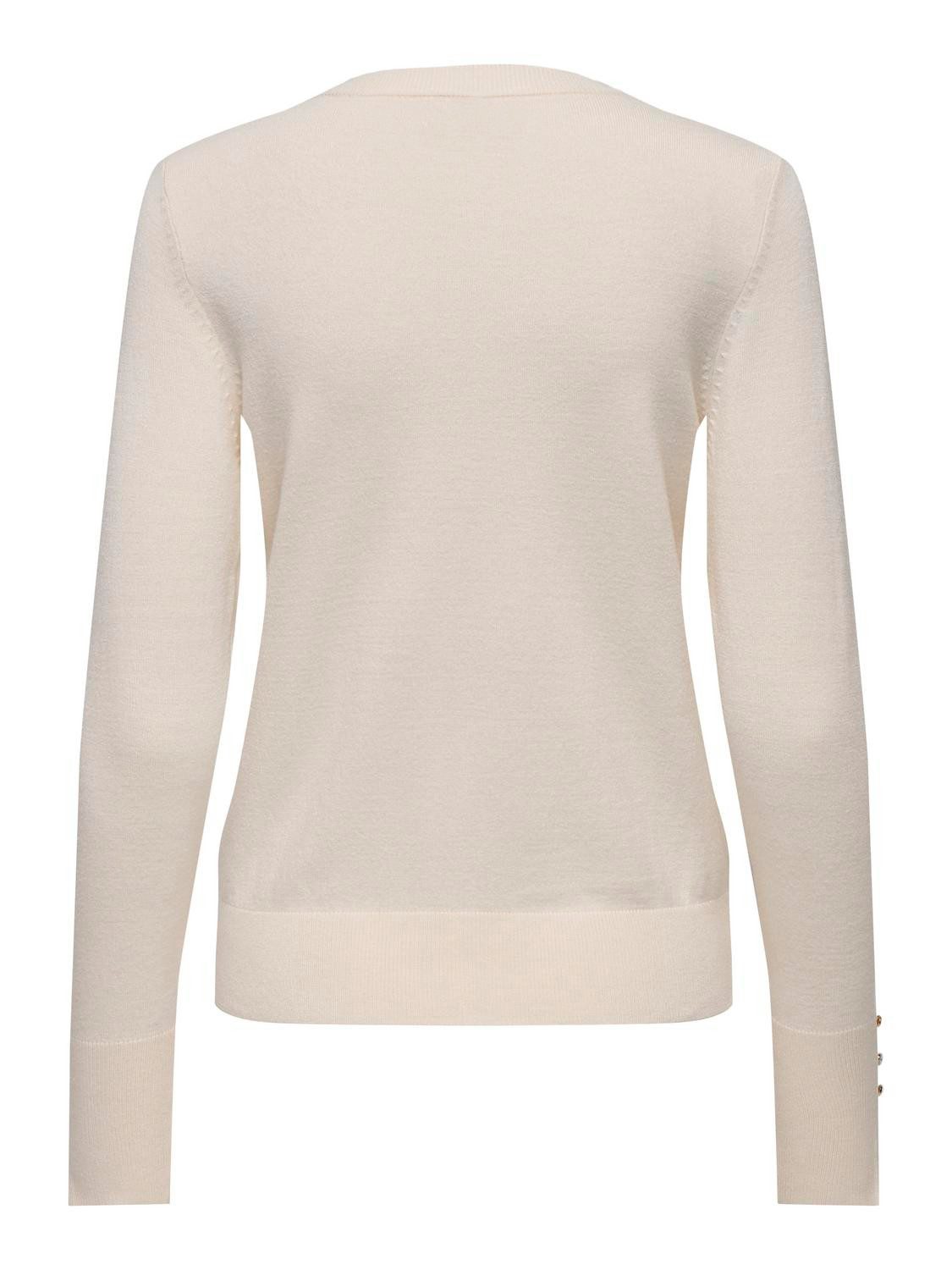 JDY Trui met ronde hals MALOU L S ON BUTTON PULLOVER KNT NOOS