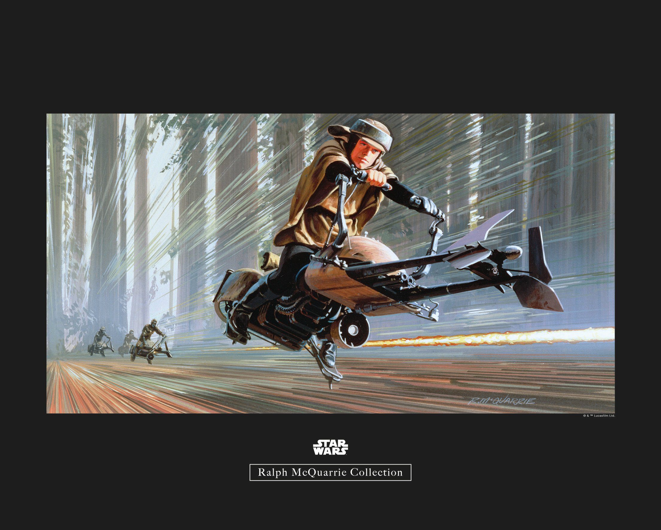 Komar Poster Star Wars Classic RMQ Endor speeder