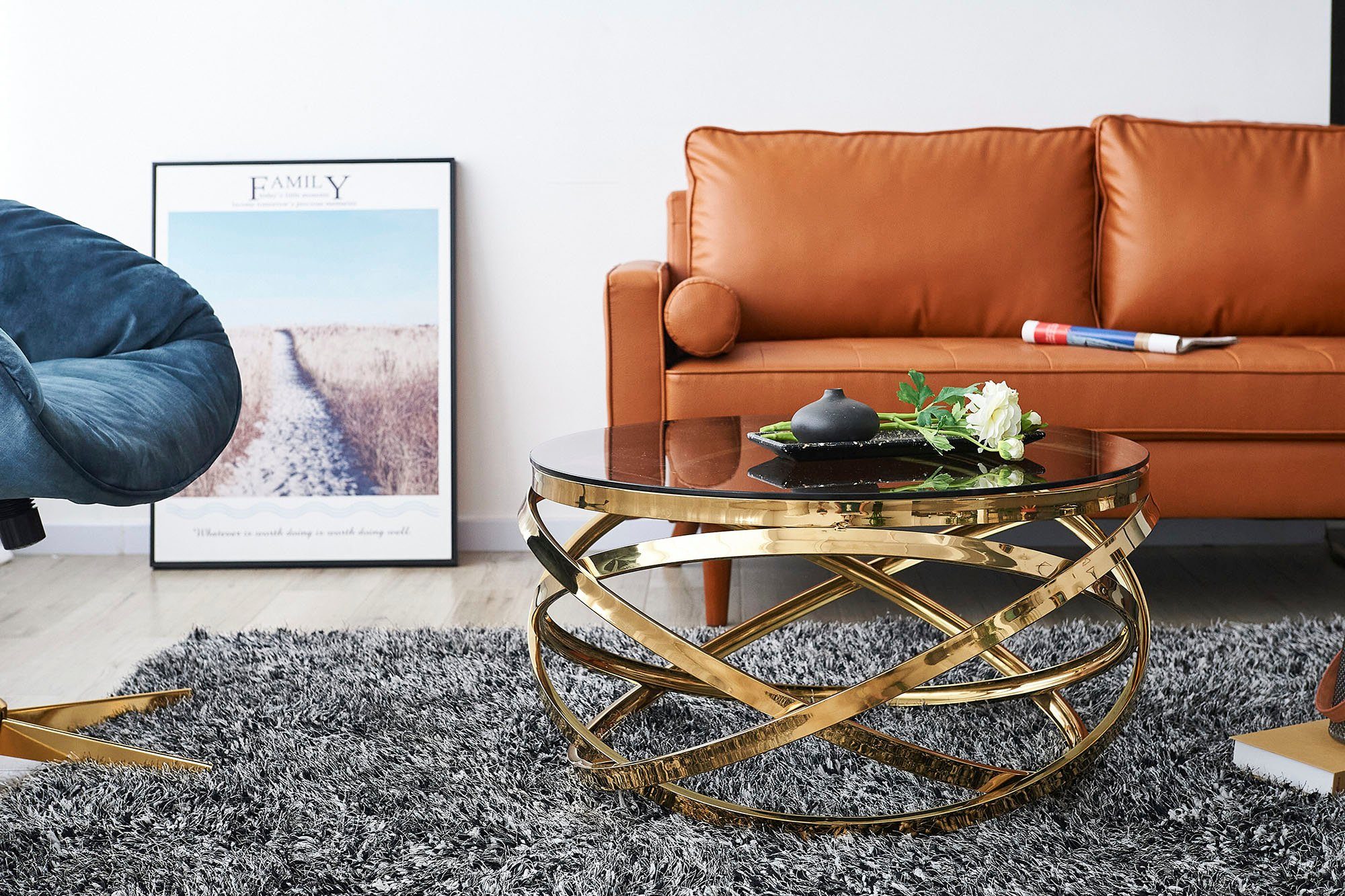 SalesFever Salontafel Frame gemaakt van roestvrij edelstaal