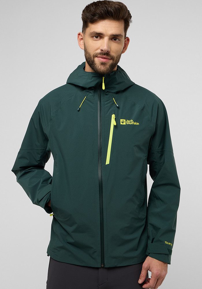 Jack Wolfskin Eagle Peak 2L Jacket Men Regenjack Heren 2XL black olive black olive