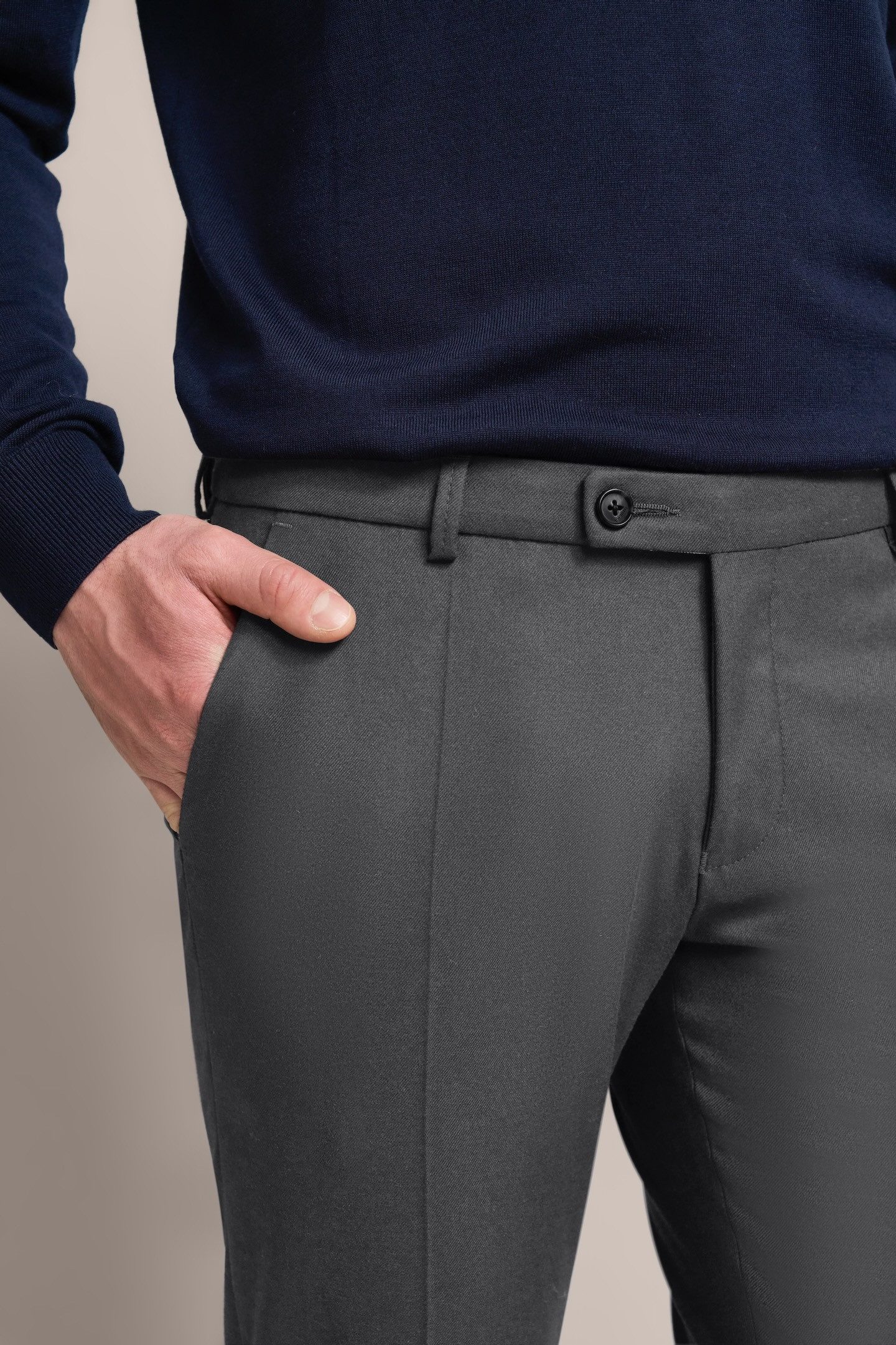 Bugatti Stoffen broek met moderne vorm