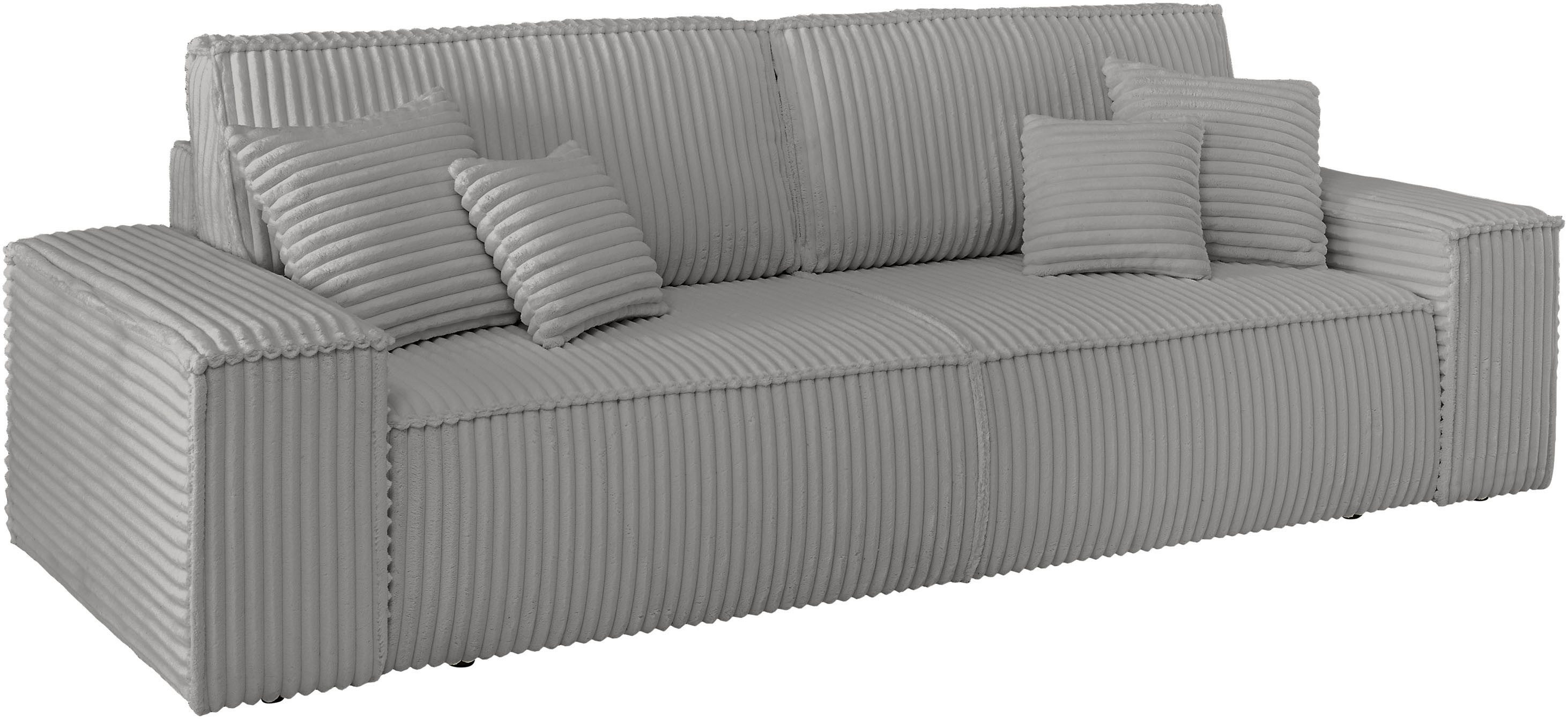 andas 3-zitsbank FINNLEY slaapbank 257 cm, slaapfunctie met bedlade (200/136cm)