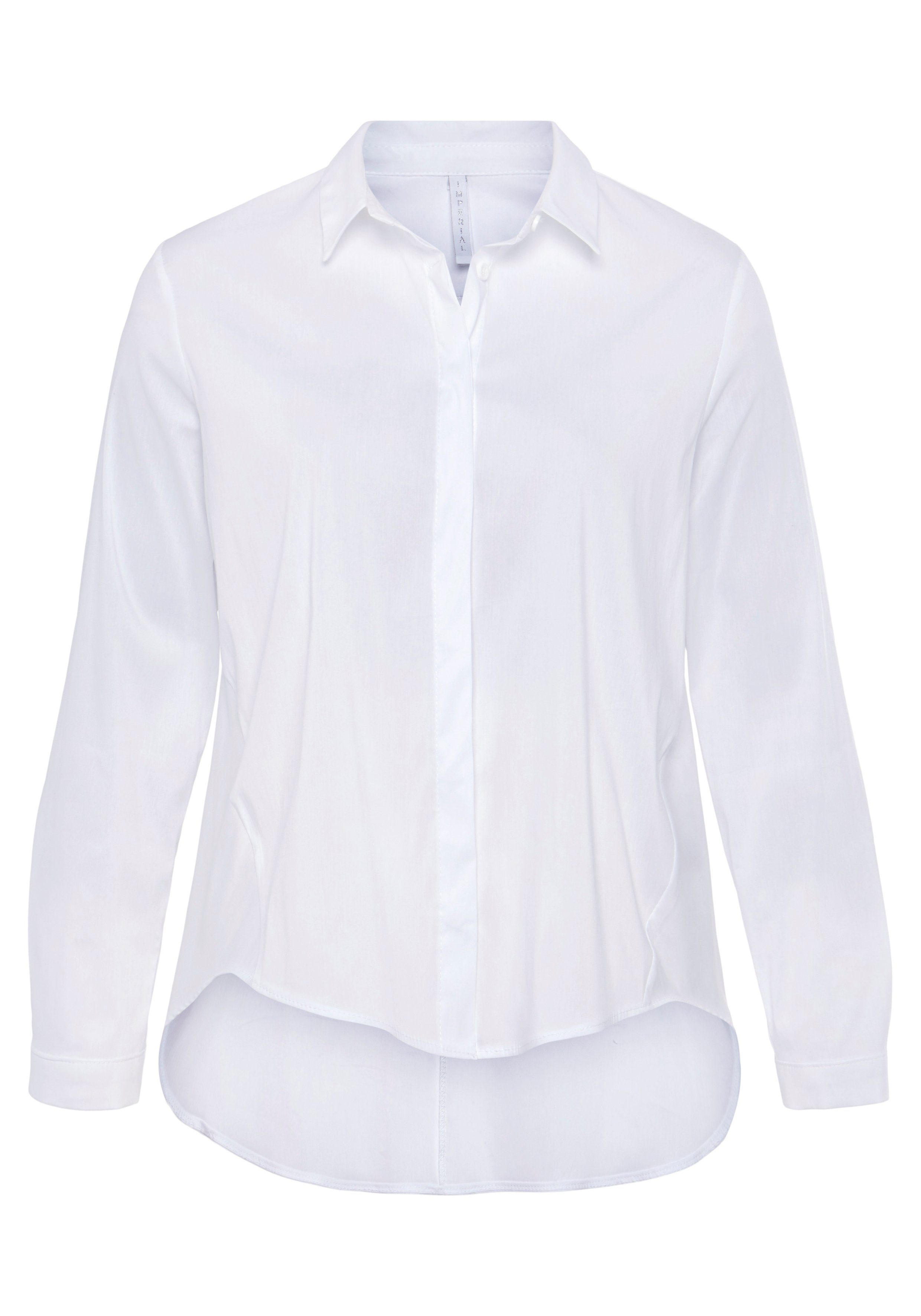IMPERIAL Klassieke blouse IMP-C ED4BBE klokkend model met boogzoom
