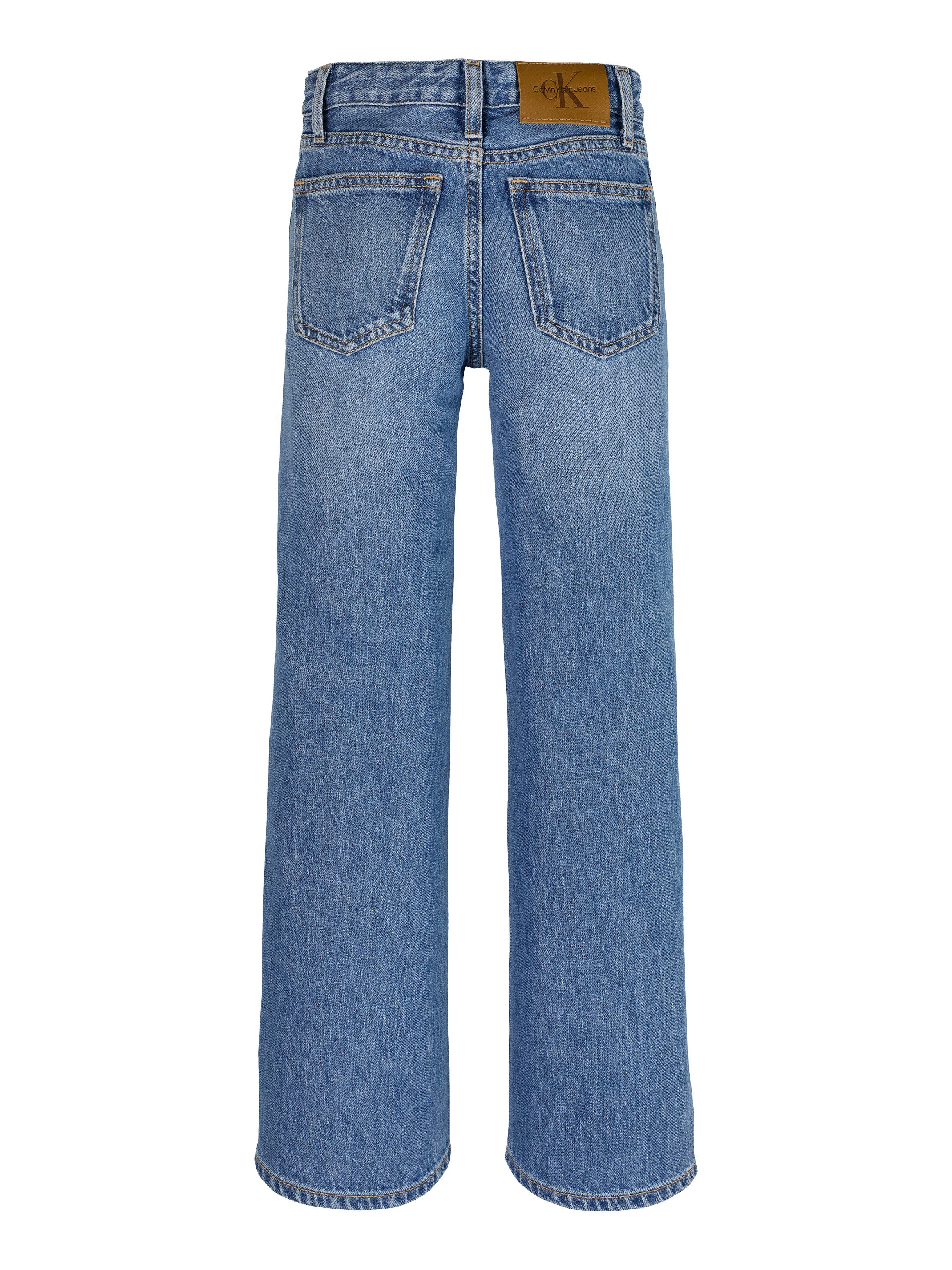 Calvin Klein Wijde jeans WIDE LEG RELAXED LW SOFT BLUE