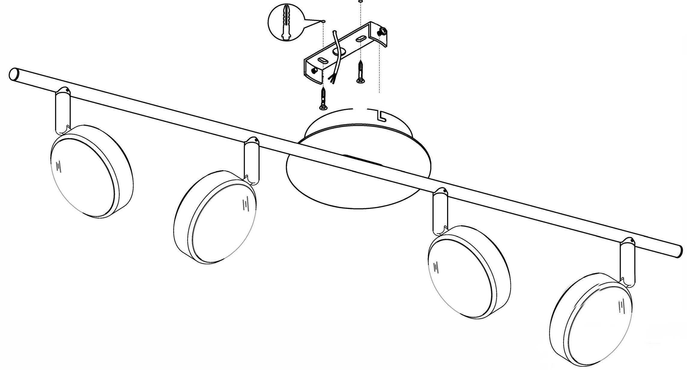 EGLO Led-plafondlamp Salto Led plafondlamp