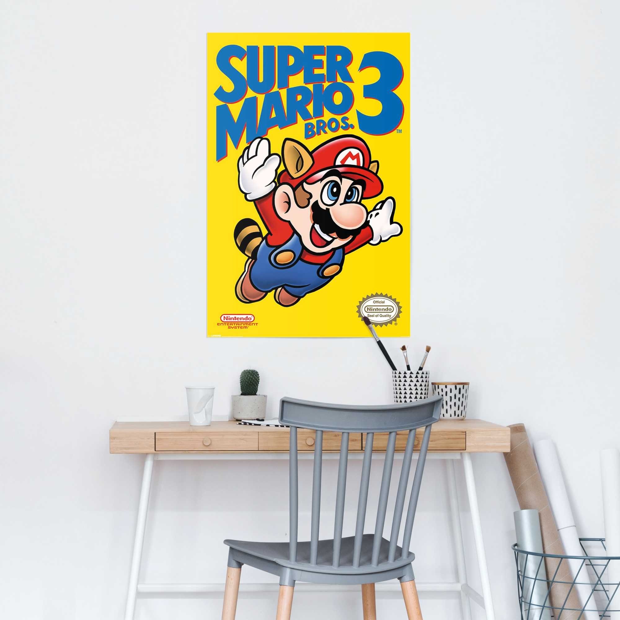 Reinders! Poster Super Mario Bros 3 - NES cover