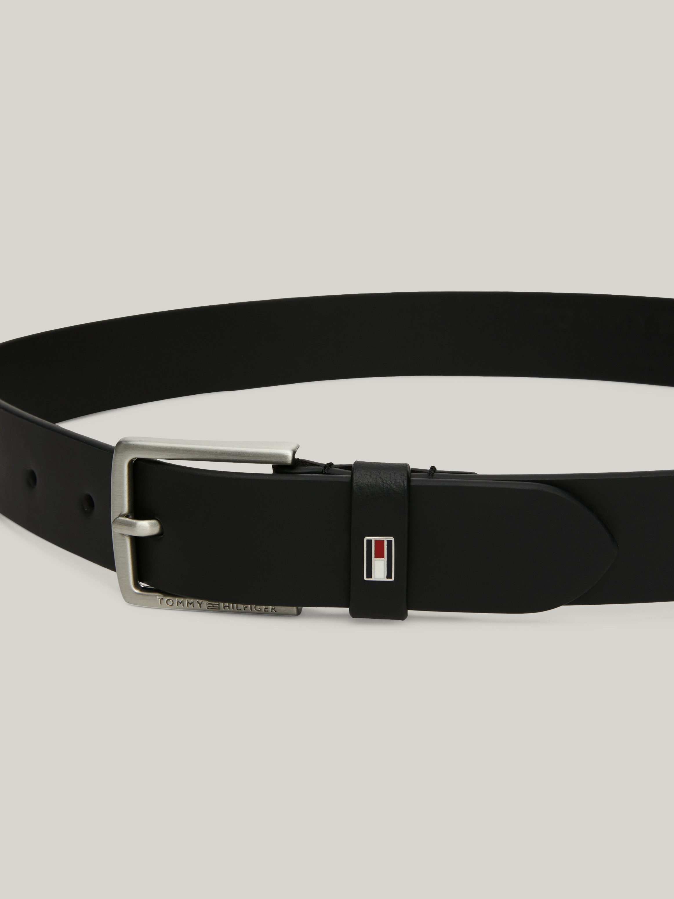 Tommy Hilfiger Leren riem Kids Leather Belt met klassieke metalen gesp