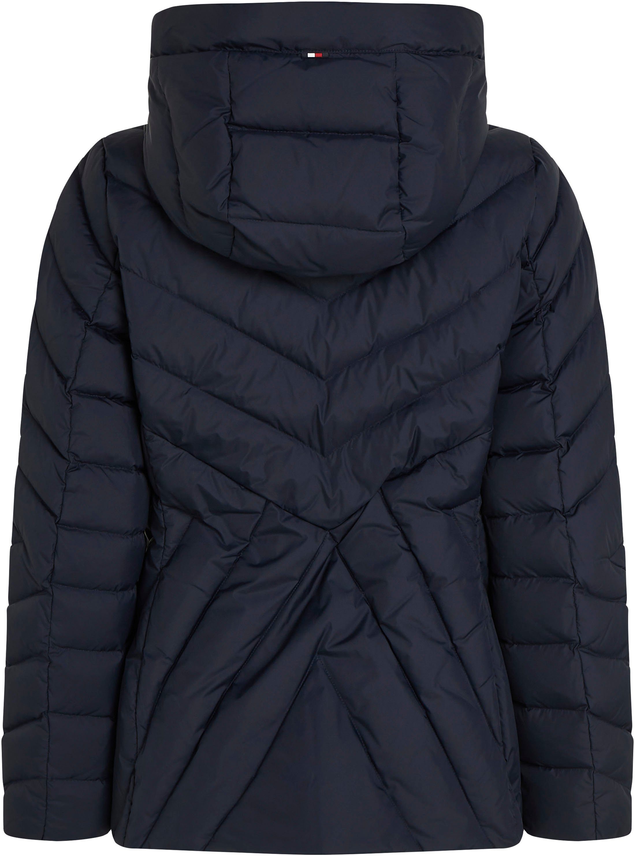 Tommy Hilfiger Gewatteerde jas CHEVRON MW PADDED JACKET met gemiddelde vulling en tommy hilfiger merklabel