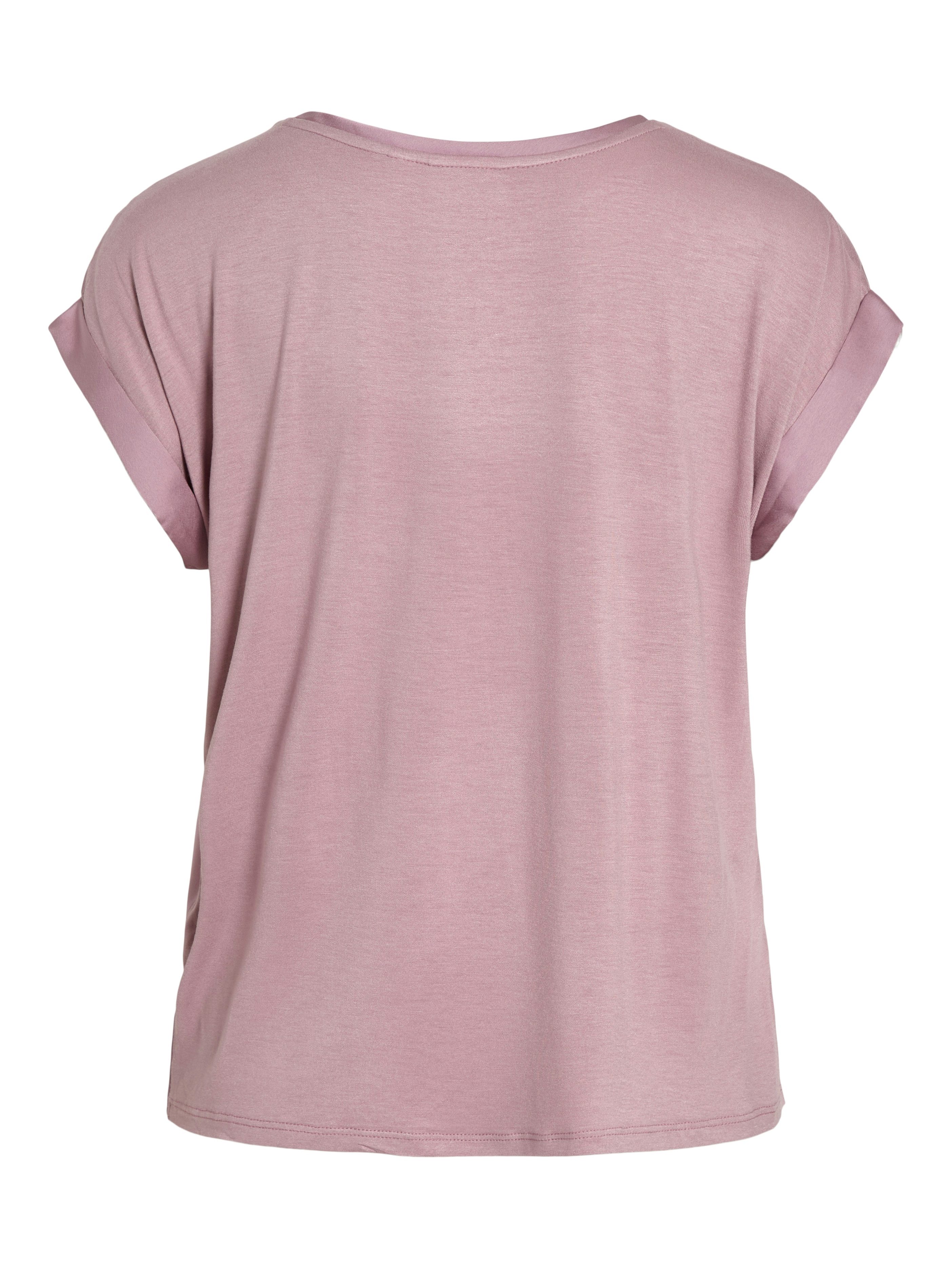 Vila Shirt met korte mouwen VIELLETTE S/S SATIN TOP - NOOS