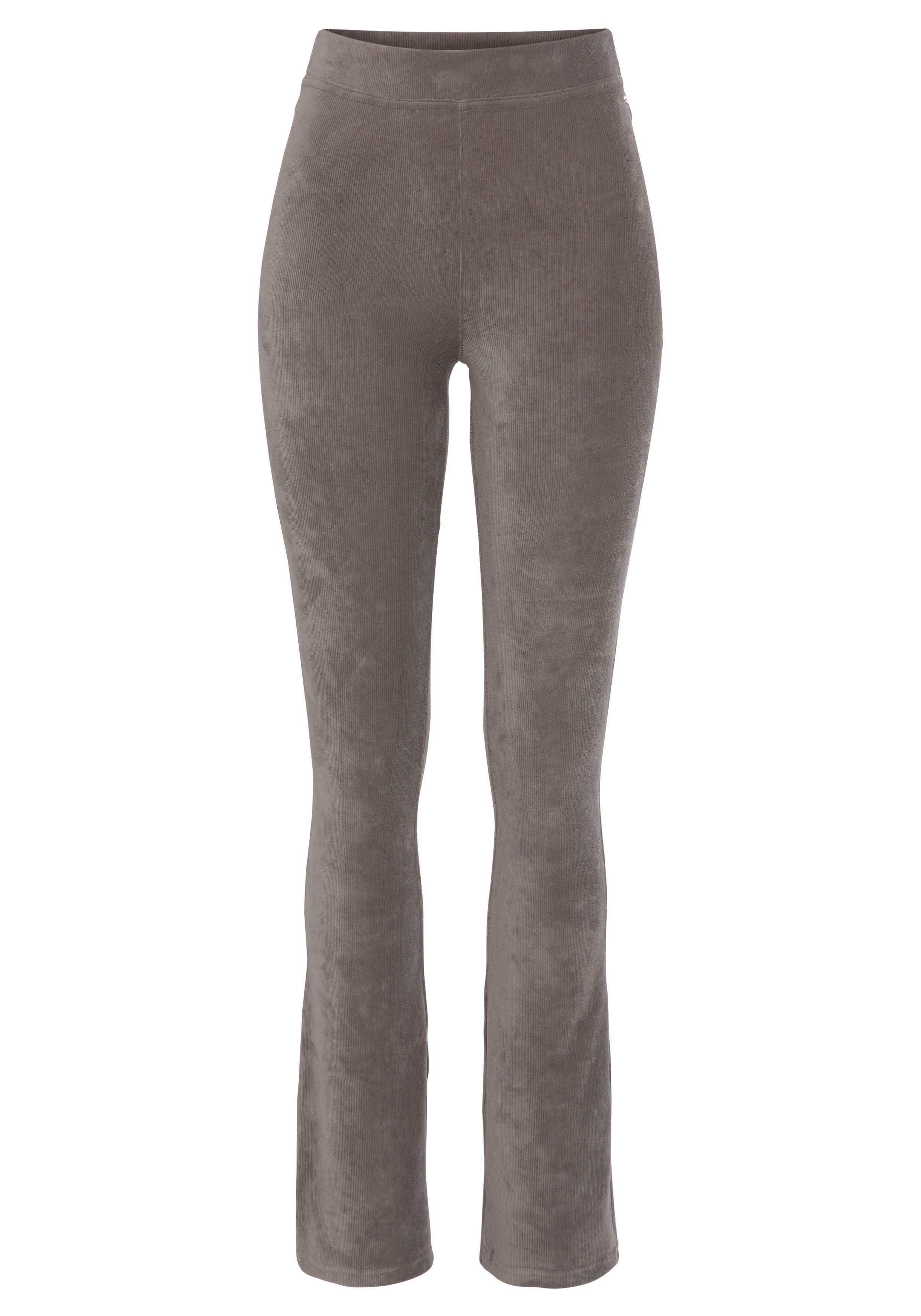 Lascana Jazzpants uit zacht materiaal in cordlook, loungewear