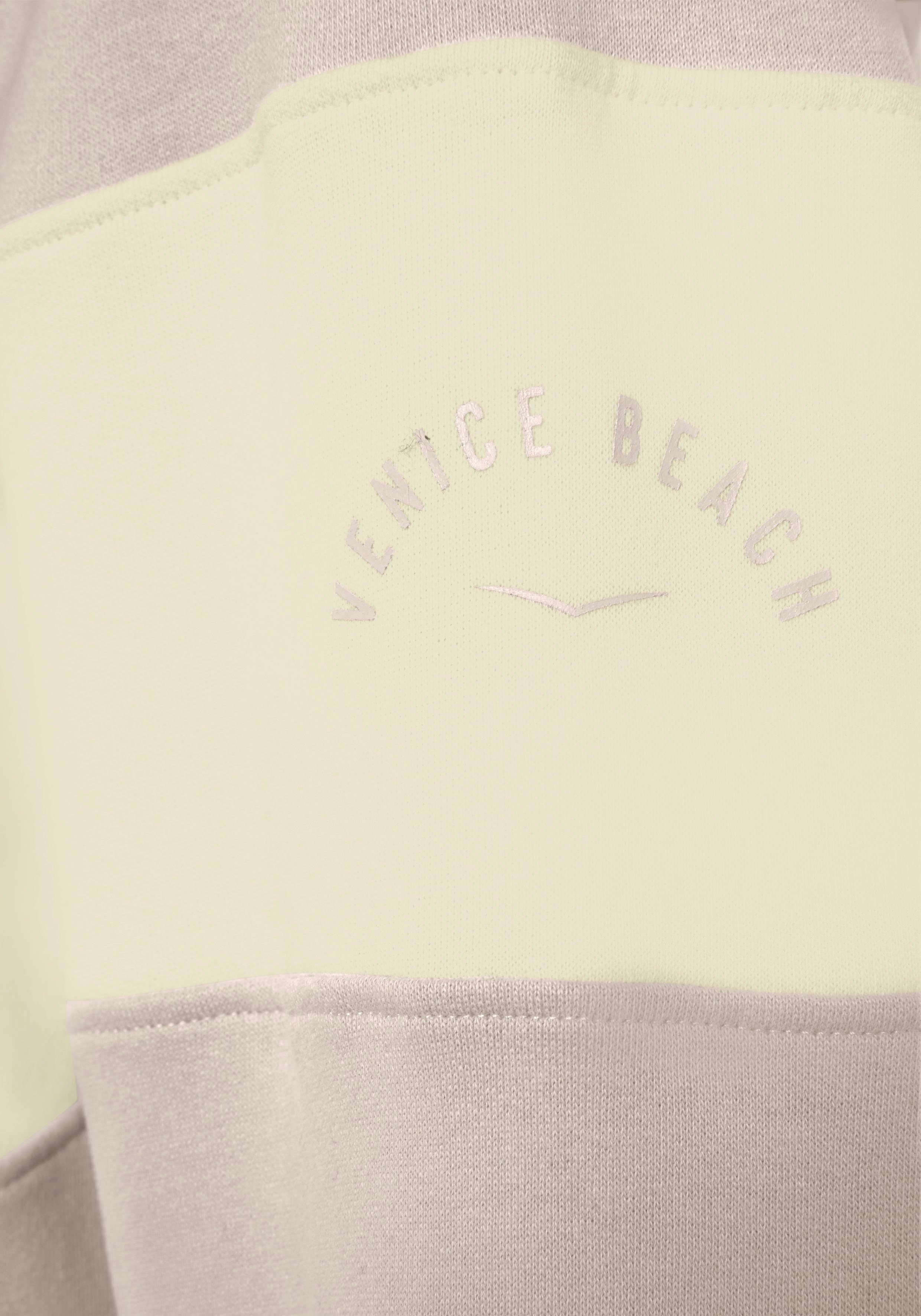 Venice Beach Hoodie met colorblock-look, sportieve hoodie
