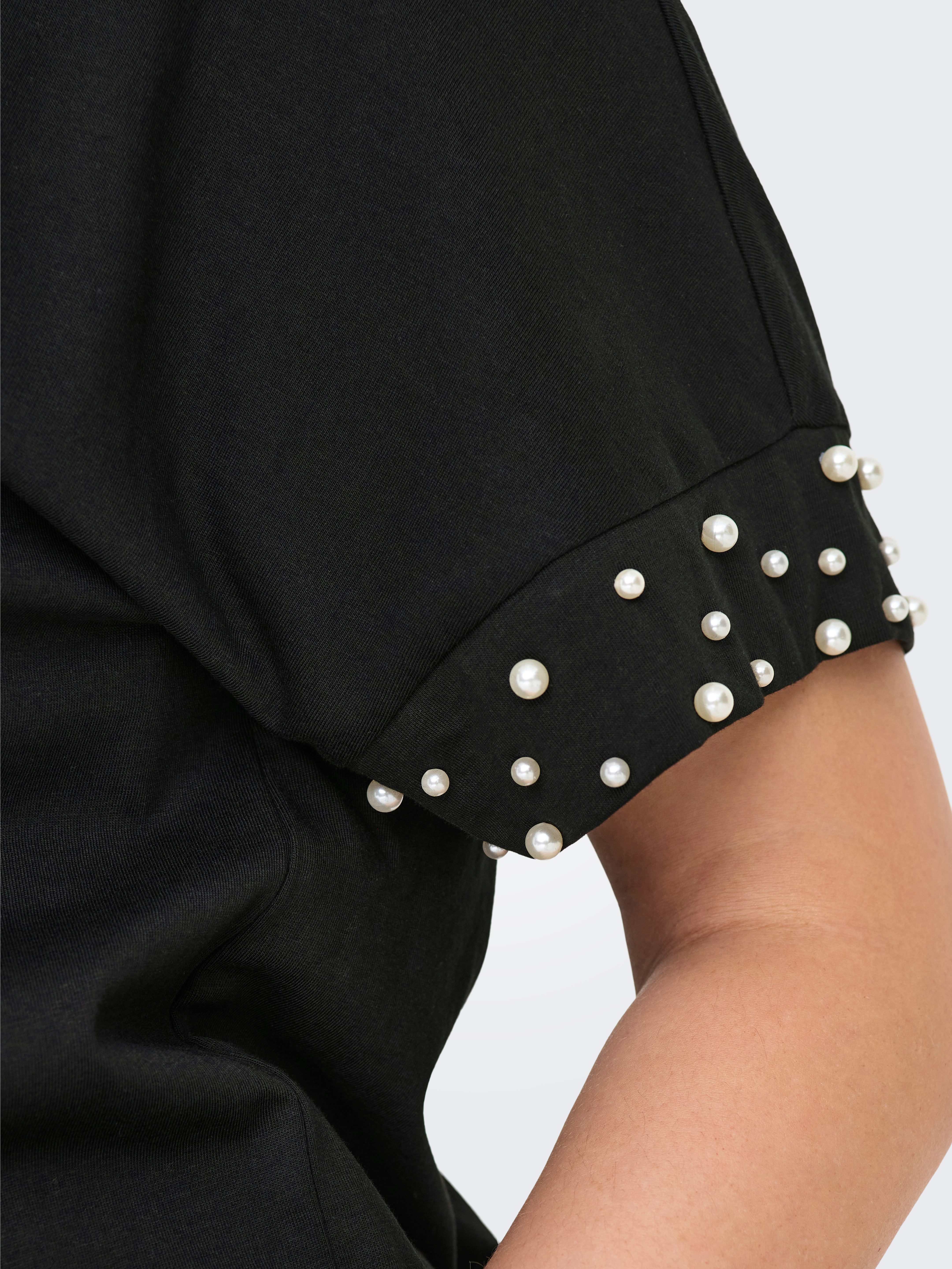 ONLY CARMAKOMA Shirt met korte mouwen CAROLIVIA S/S LOOSE O-NECK TOP JRS