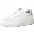 tamaris sneakers in eenvoudig design wit