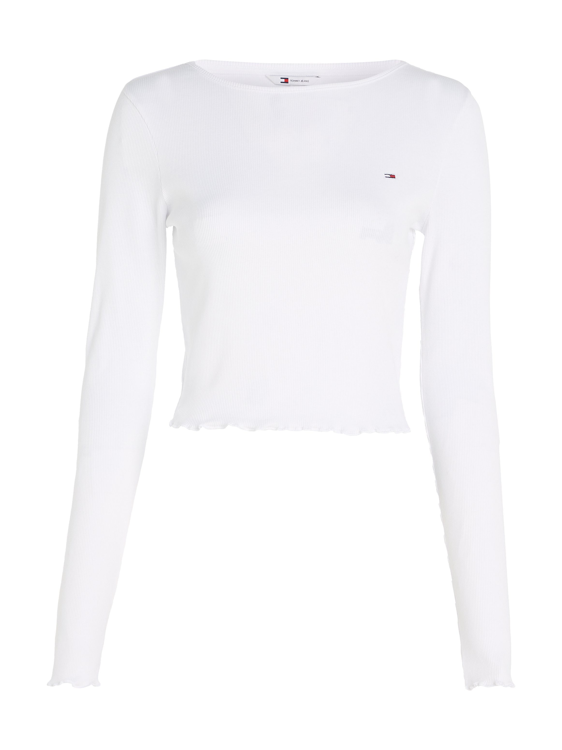 TOMMY JEANS Crop-top met logo in reliëf op de borst