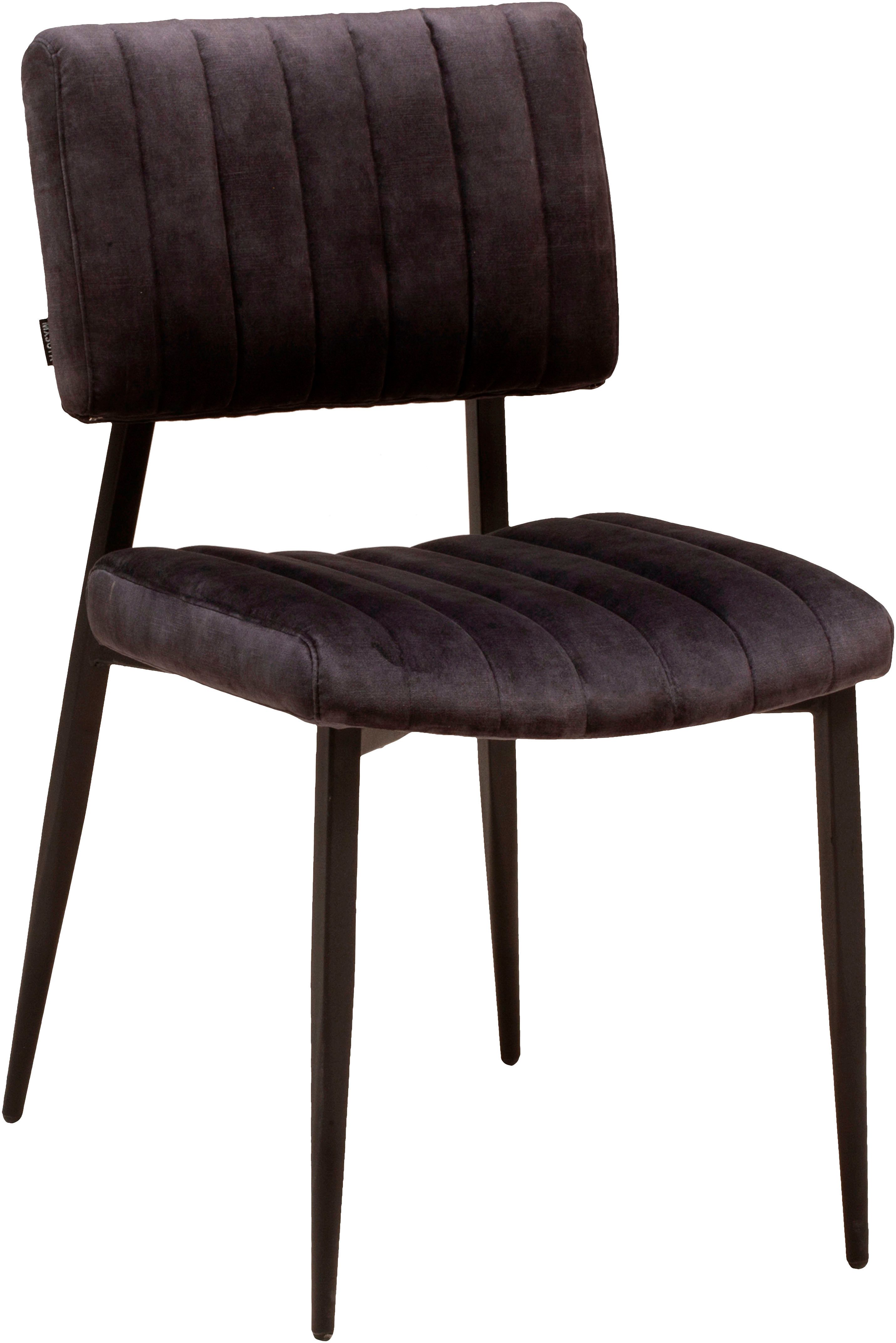 OMG Design Eetkamerstoel Ivan onderhoudsvriendelijk velvet bekleding, keukenstoel (set)