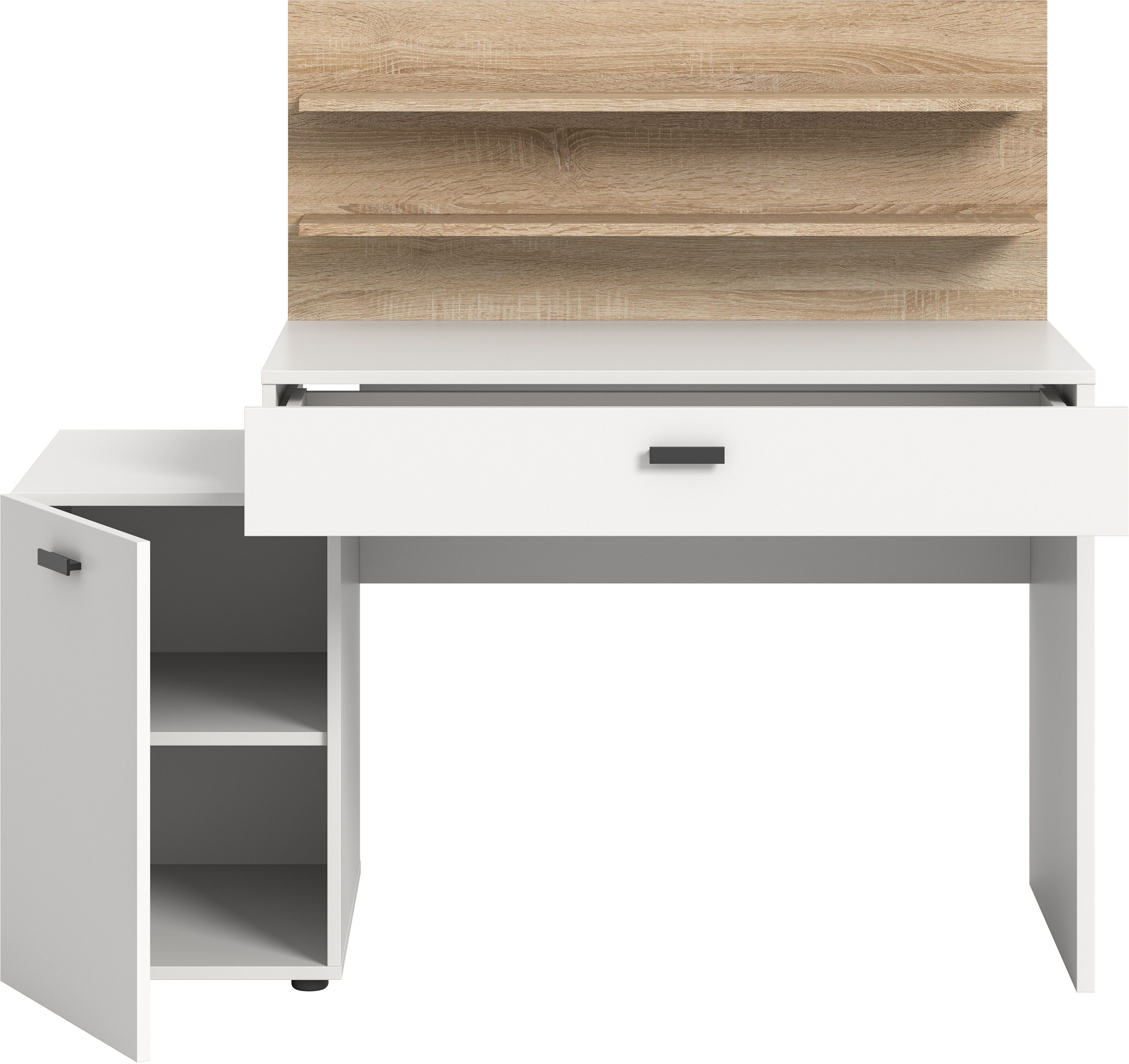 INOSIGN Bureau Ottelu, Breedte 130cm, 1 deur, 1 lade, 2 legplanken