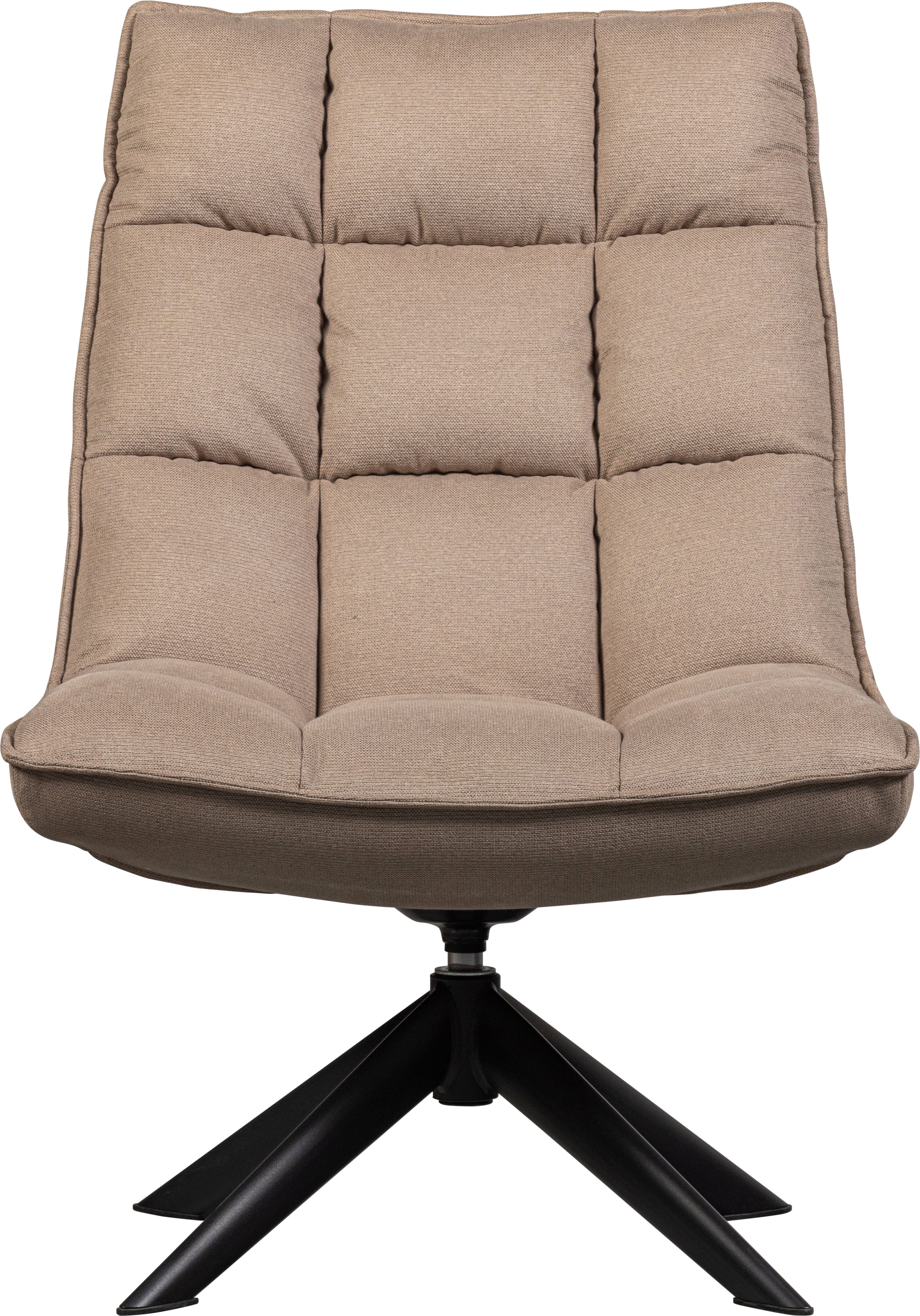 WOOOD Draaibare fauteuil Jouke in elke richting draaibaar, h 90 cm x b 70 cm