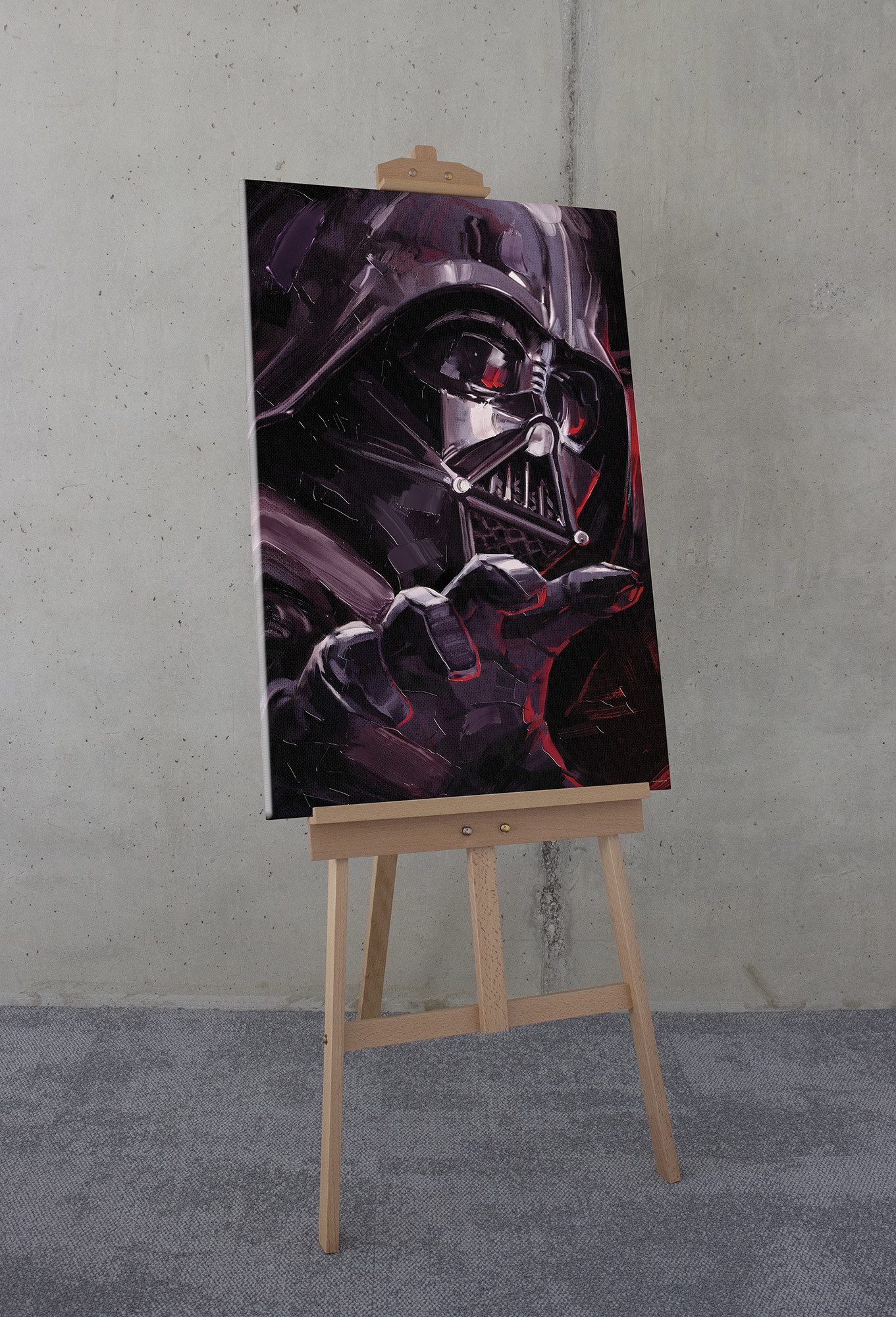 Komar Artprint op linnen Star Wars Darth Vader Acryl 6-delige set, 93x30 mm, wit, elk 4,9w, plafond, woonkamer, gang (1 stuk)