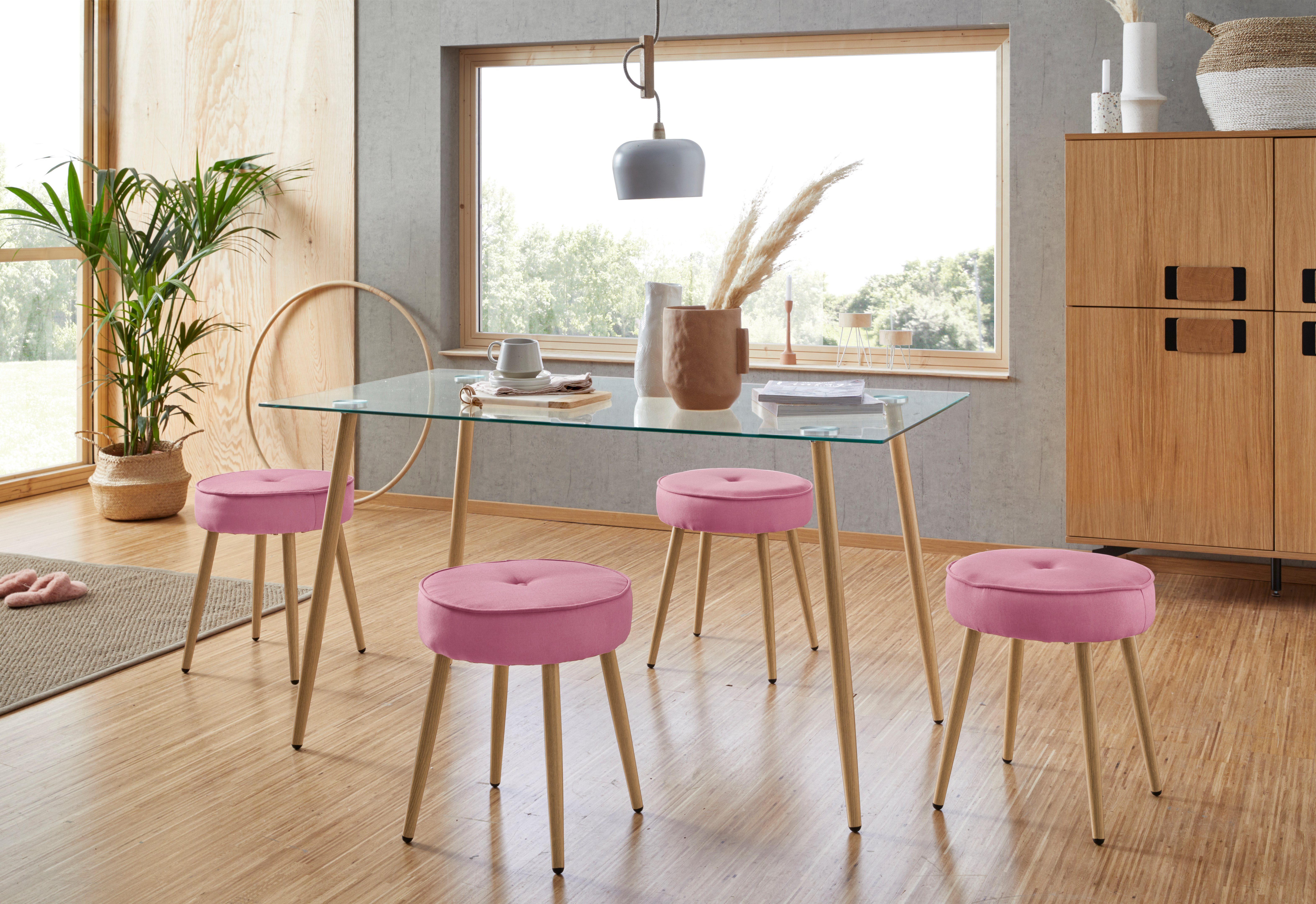 INOSIGN Glazen tafel MILLER Breedte 140 cm