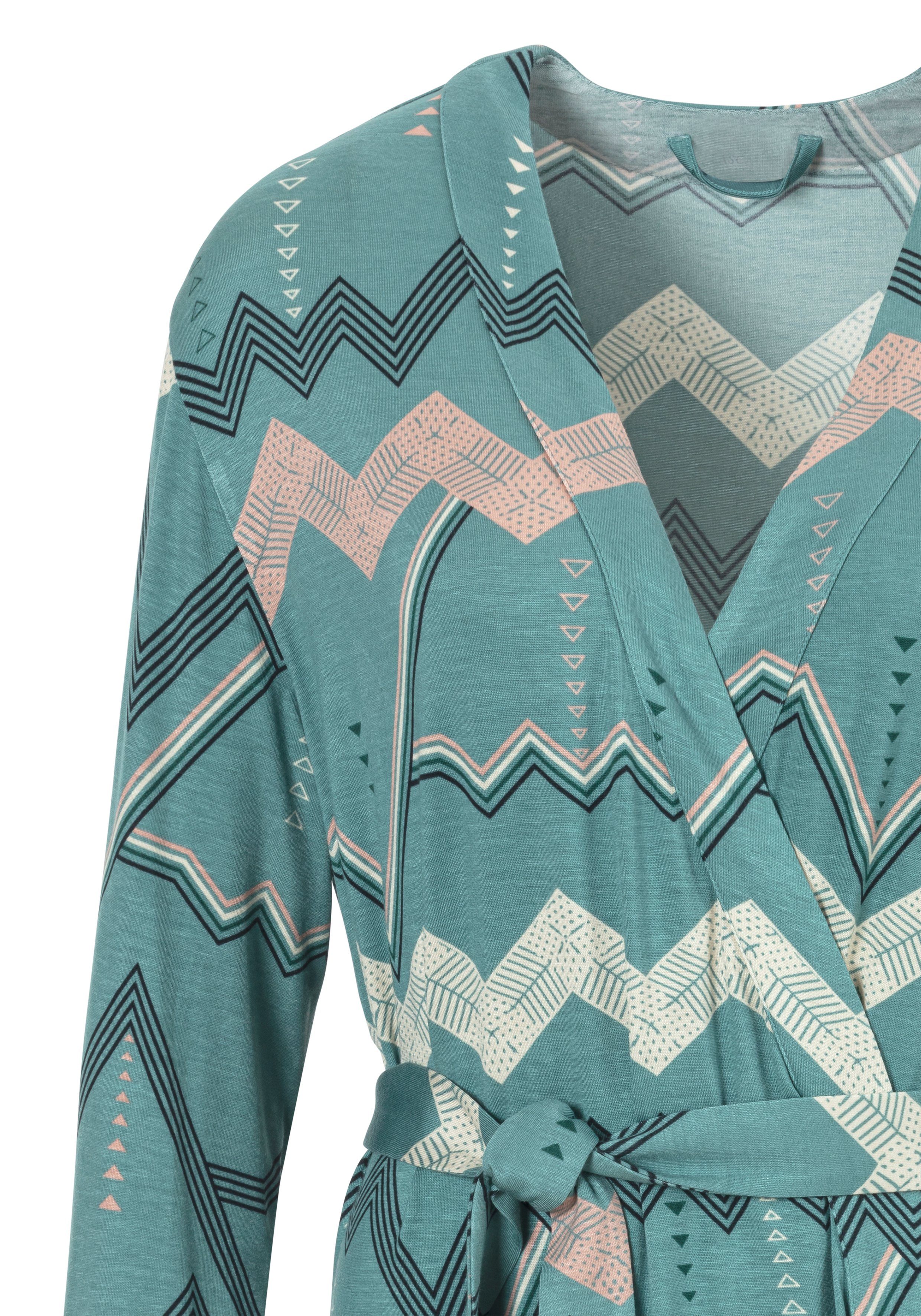 Lascana Kimono met grafisch zigzagmotief