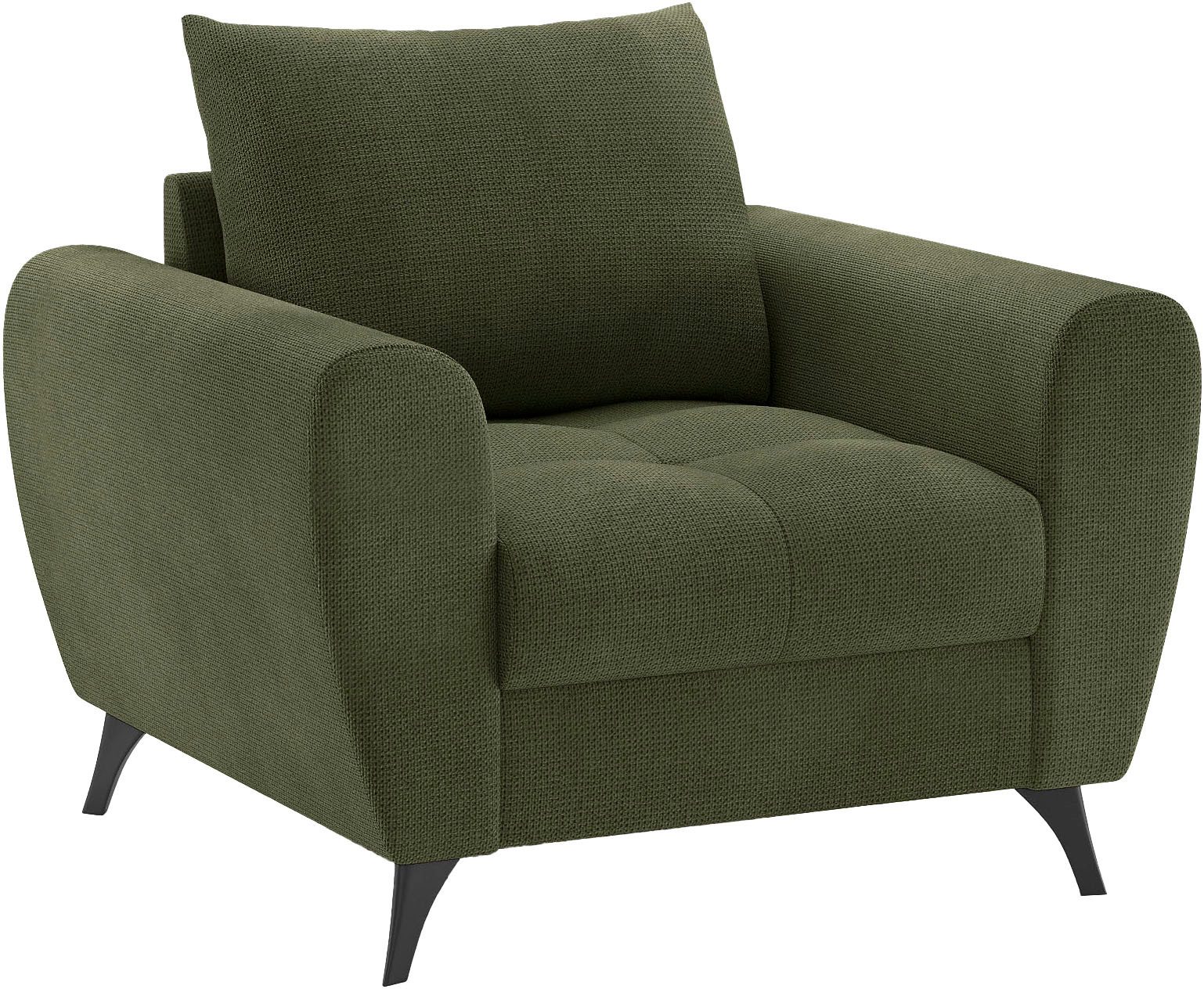 Mr. Couch Fauteuil Blackburn II Passend bij de set, met koudschuimvering tot 140 kg belastbaar fauteuils groen