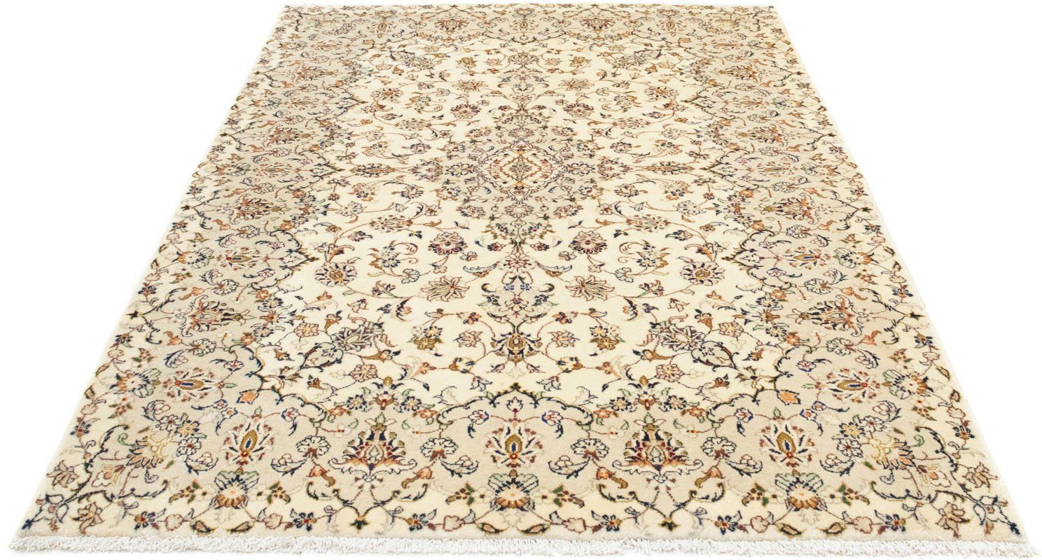 morgenland wollen kleed keshan vloerkleed met de hand geknoopt beige beige